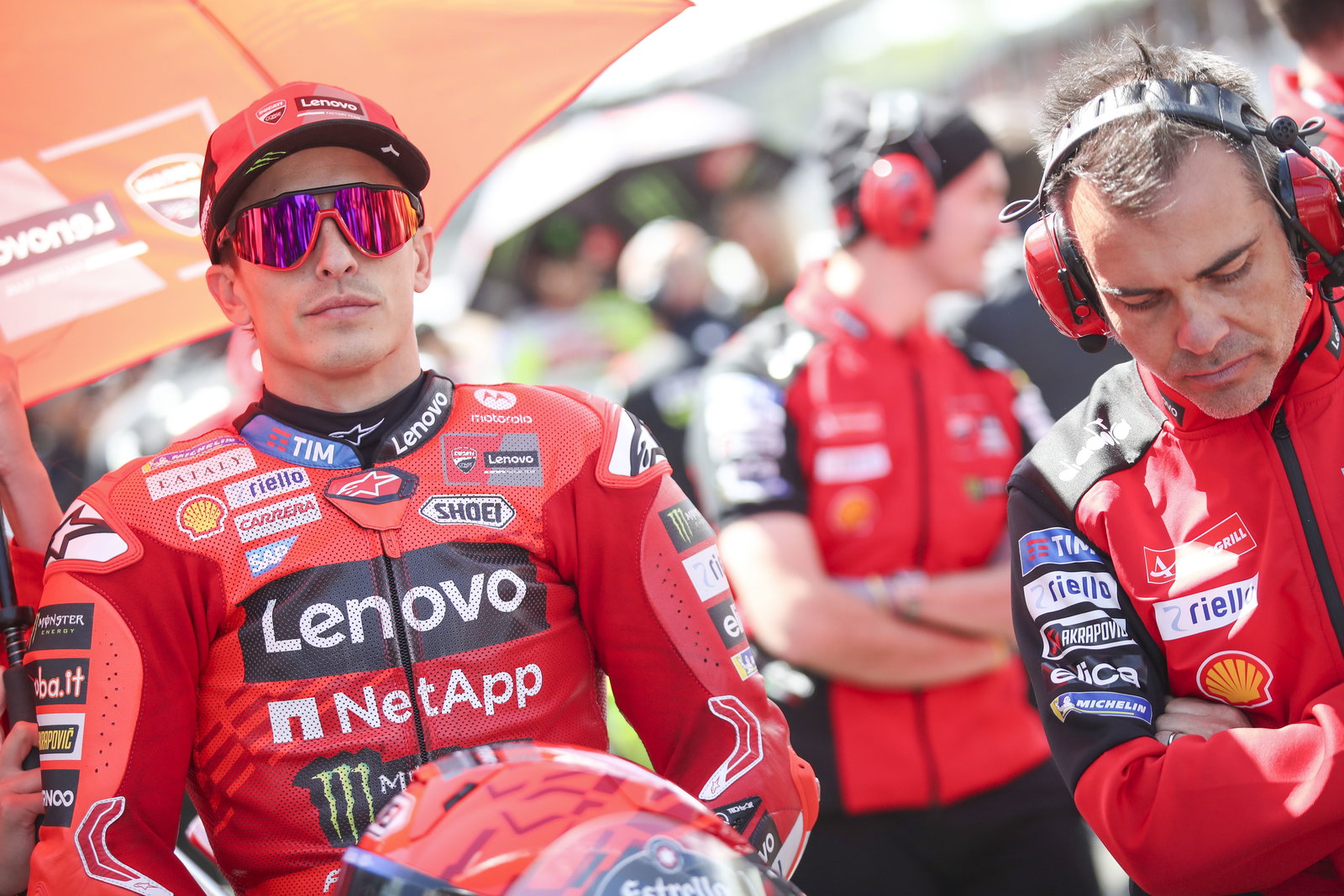 Marc Marquez, 2025 MotoGP British Grand Prix, grid. Credit: Gold and Goose.