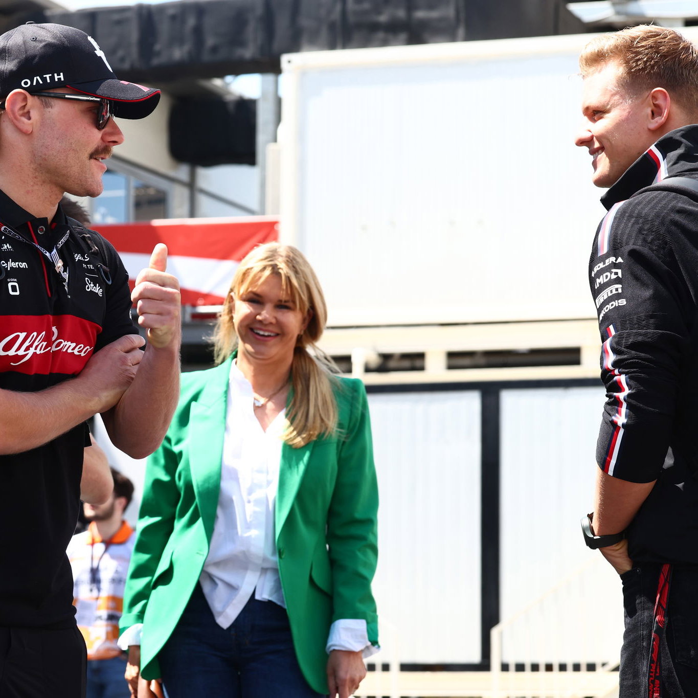 Valtteri Bottas and Mick Schumacher