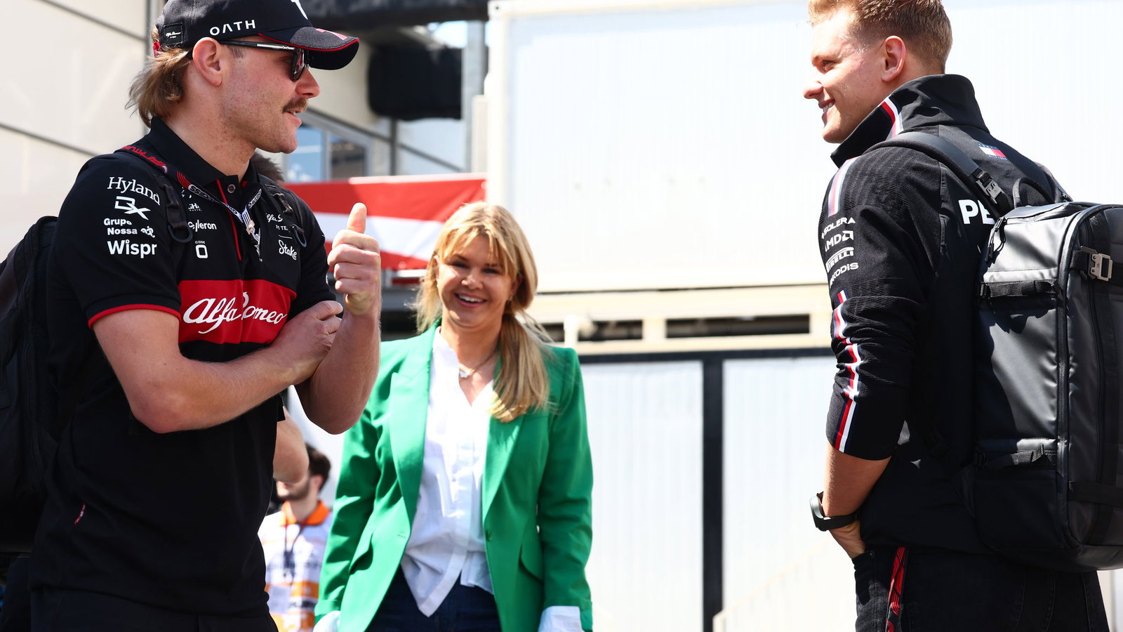 Valtteri Bottas and Mick Schumacher