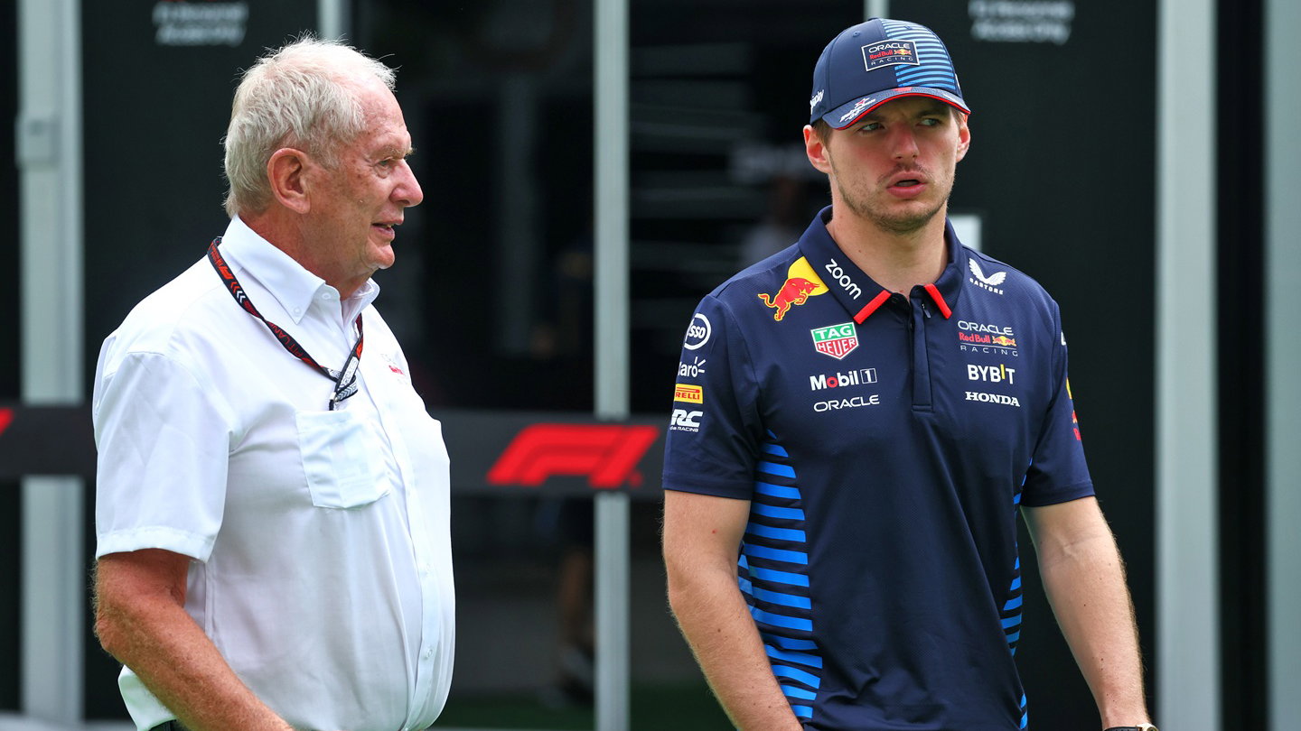 Helmut Marko and Max Verstappen