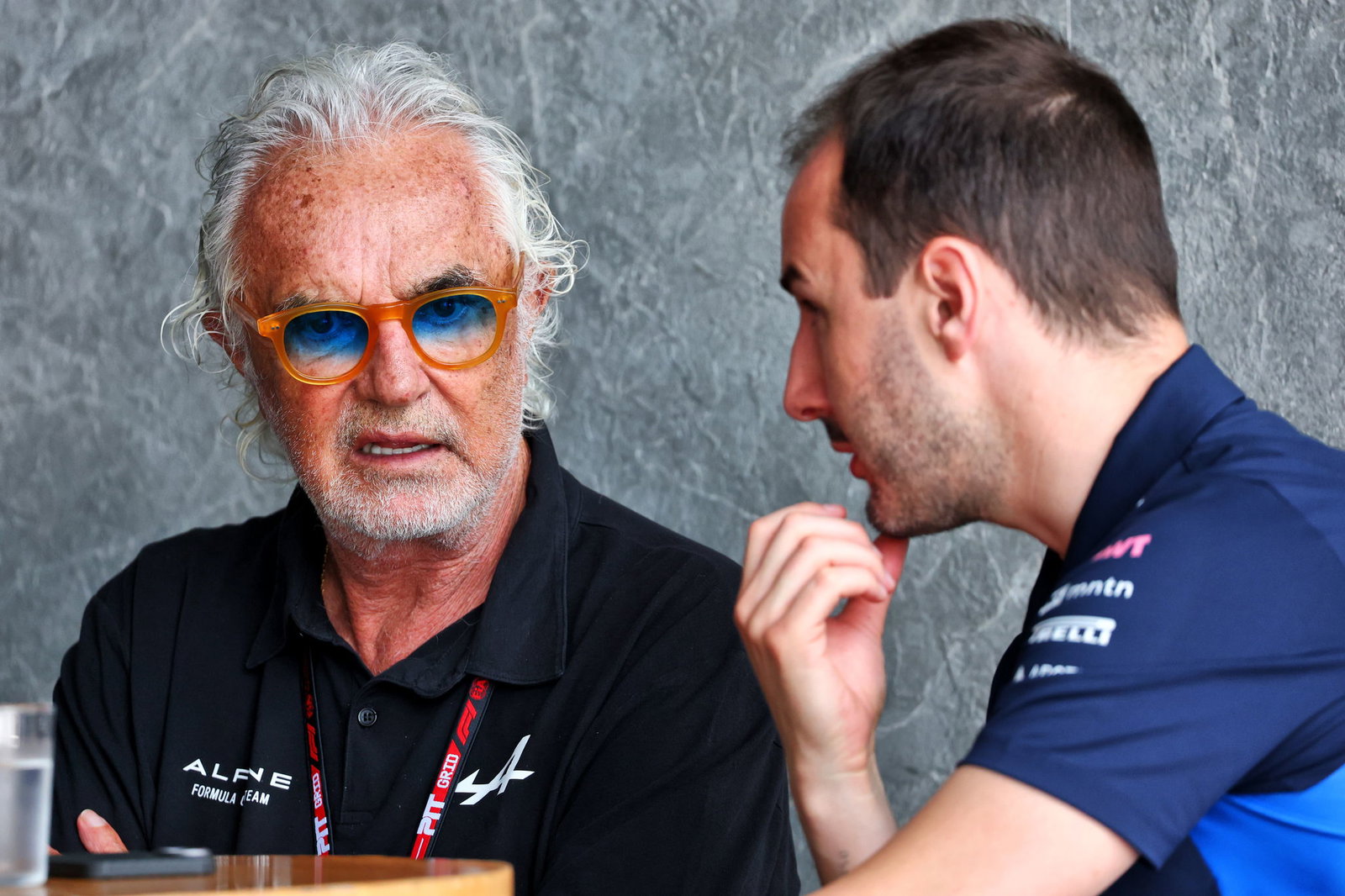 Flavio Briatore and Oliver Oakes