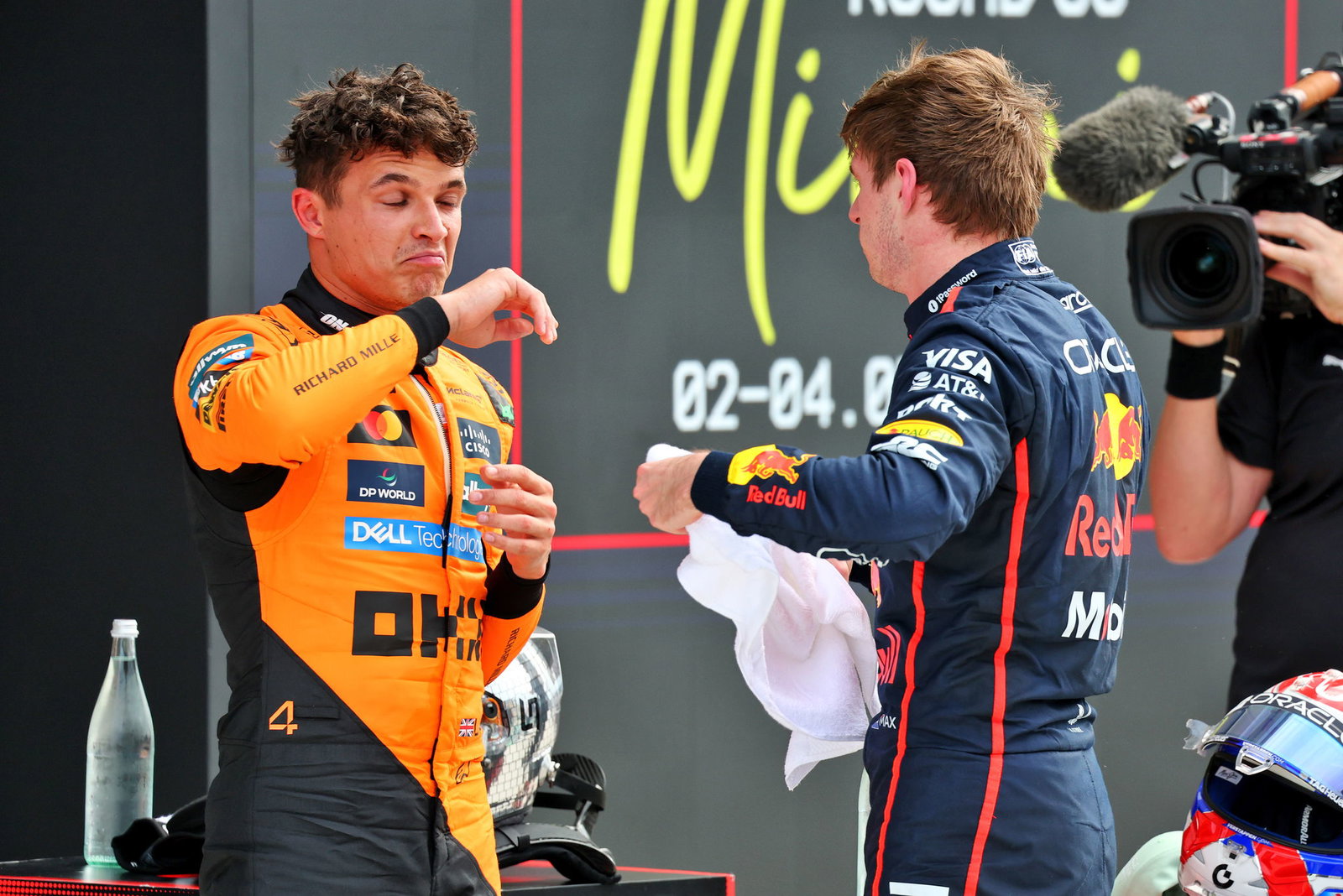 Lando Norris and Max Verstappen