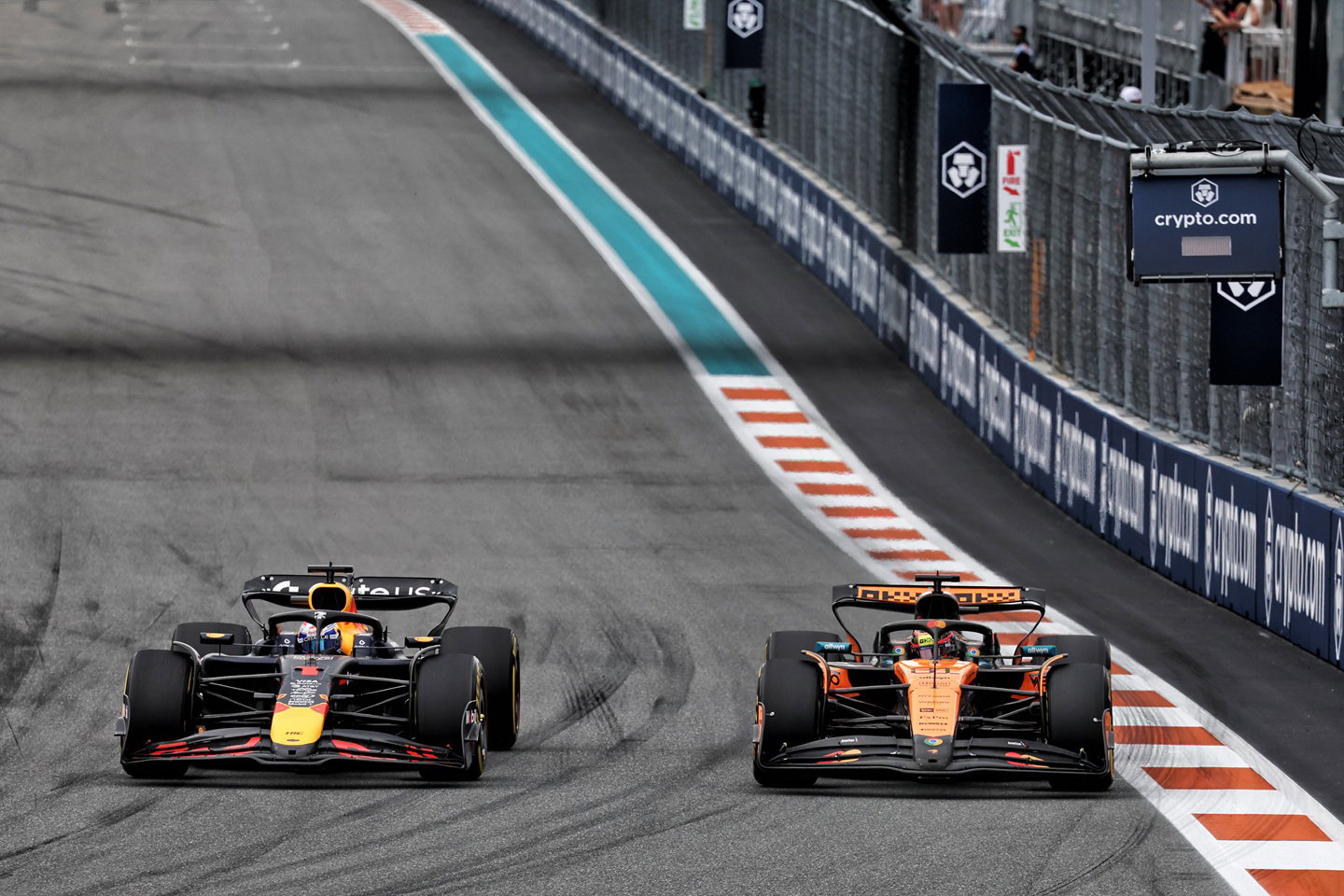 Max Verstappen and Oscar Piastri