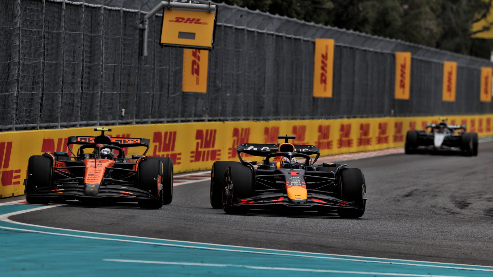 Lando Norris and Max Verstappen