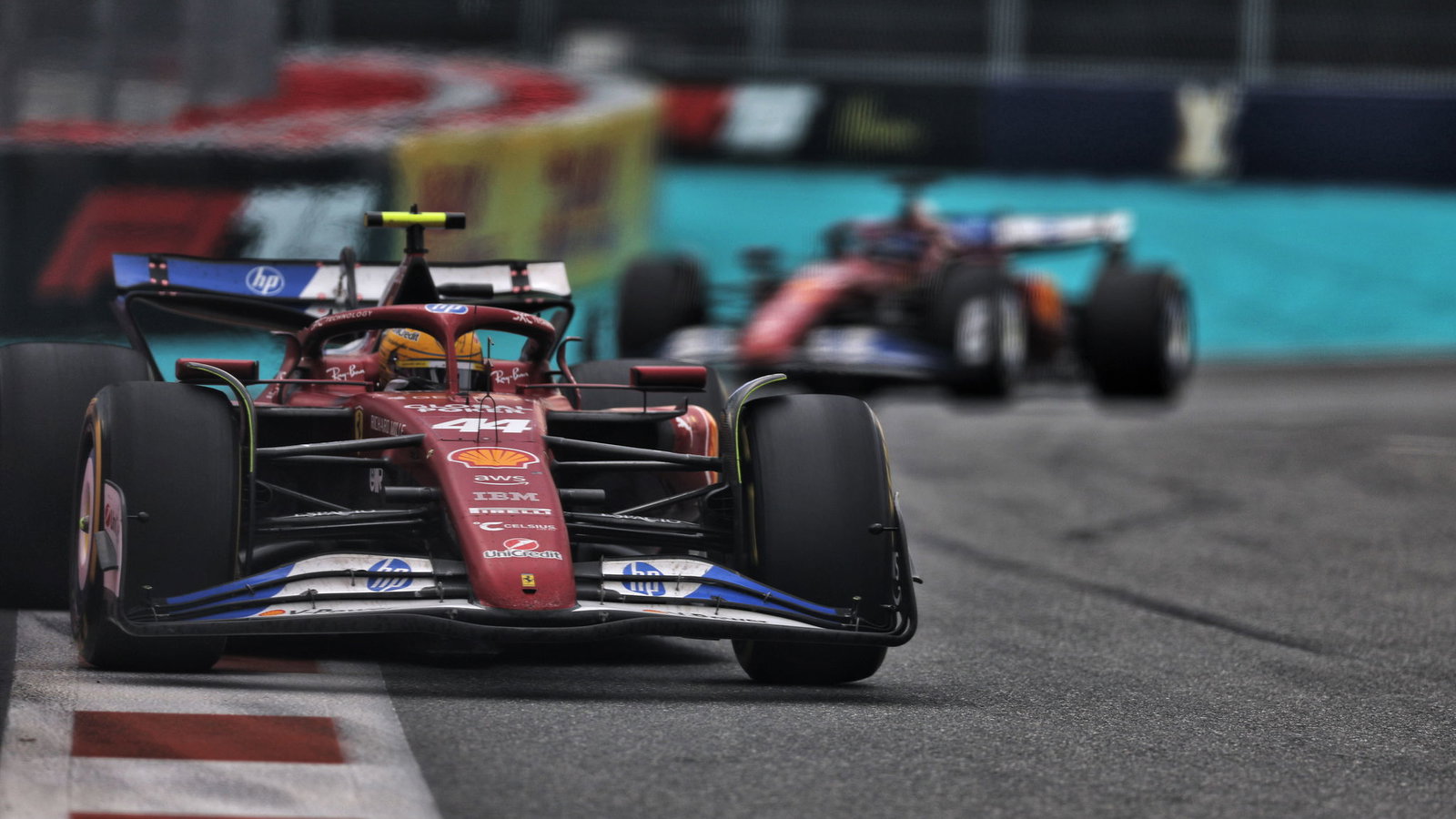 Lewis Hamilton and Charles Leclerc