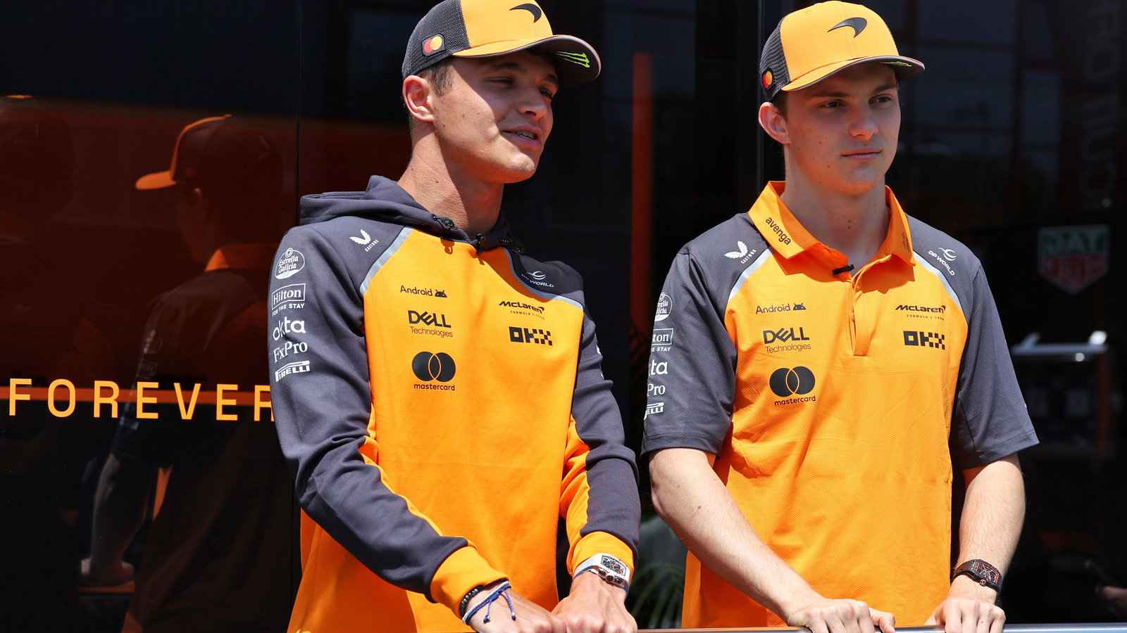 Lando Norris and Oscar Piastri