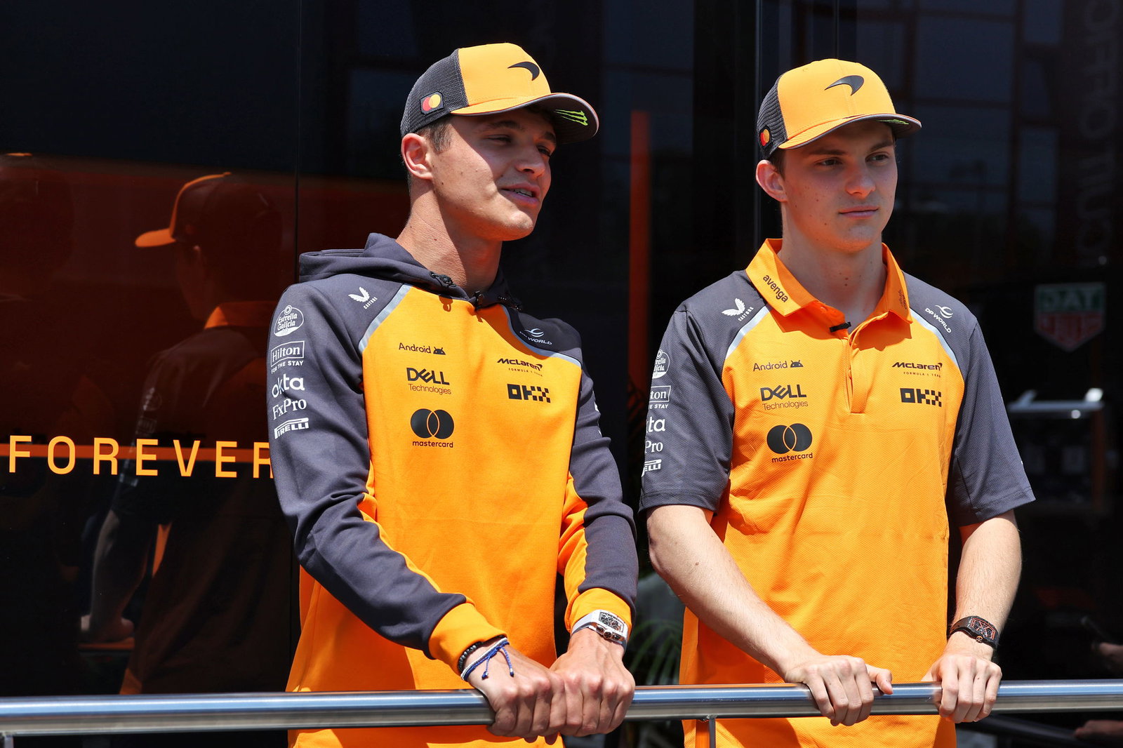 Lando Norris and Oscar Piastri