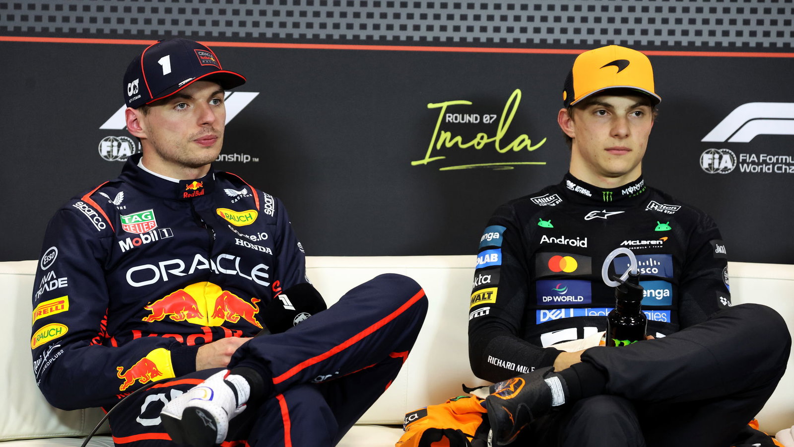 Max Verstappen and Oscar Piastri