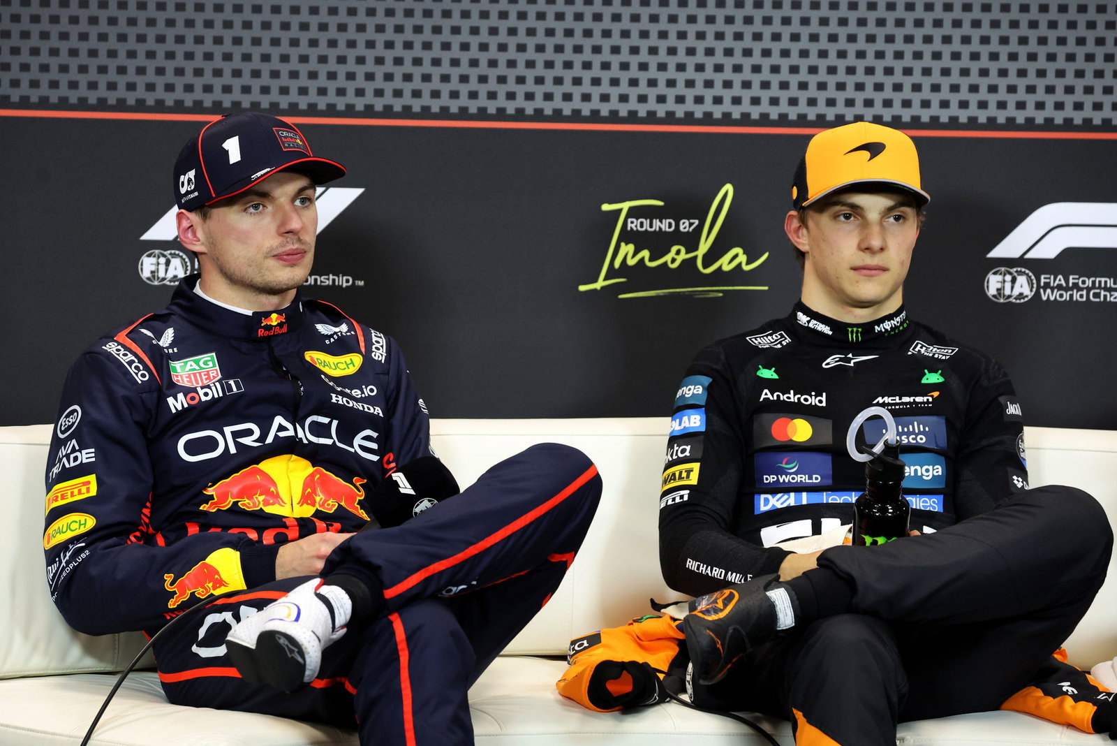 Max Verstappen and Oscar Piastri
