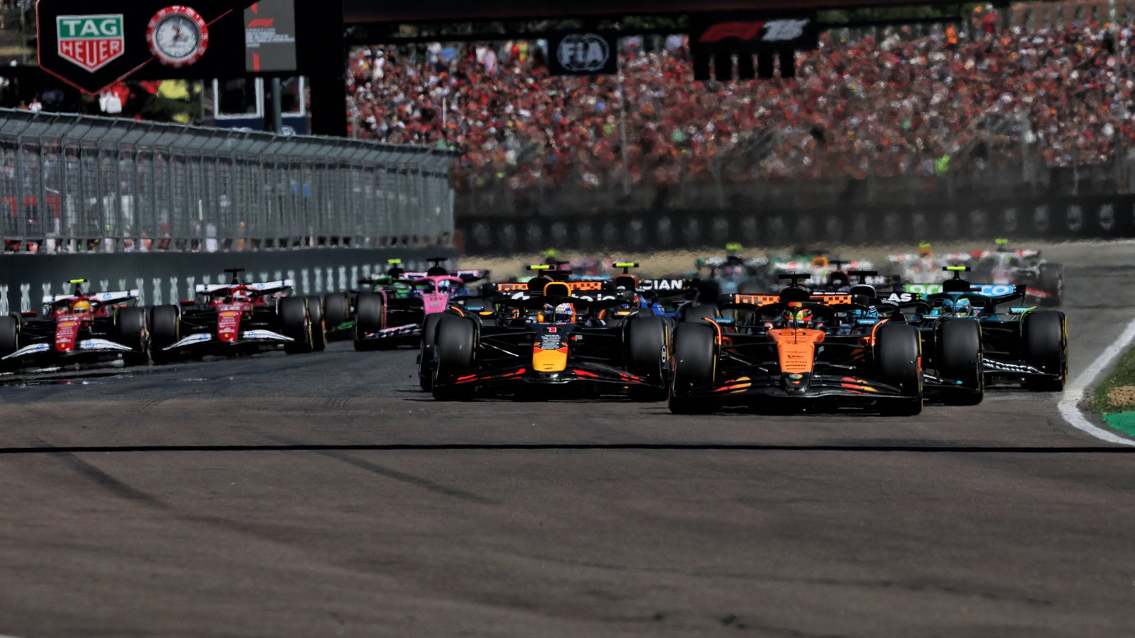 Start of the Emilia Romagna Grand Prix