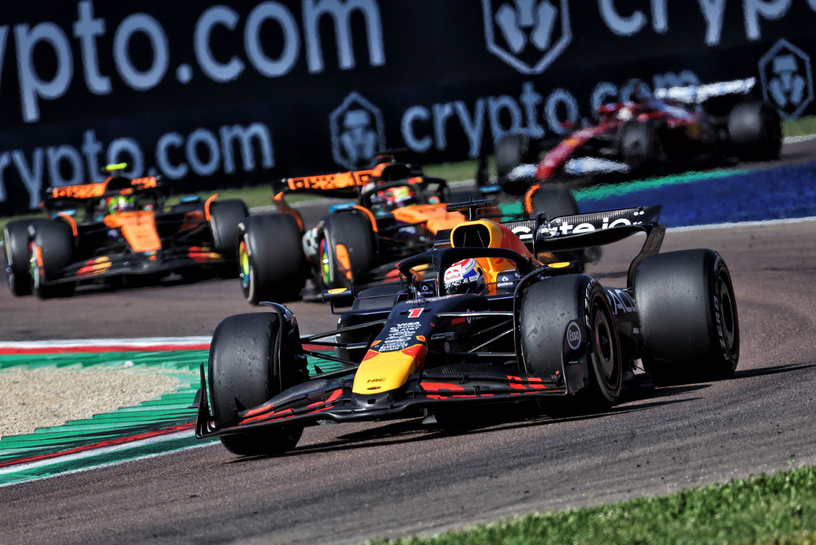 Max Verstappen comfortably beat the two McLarens at Imola 