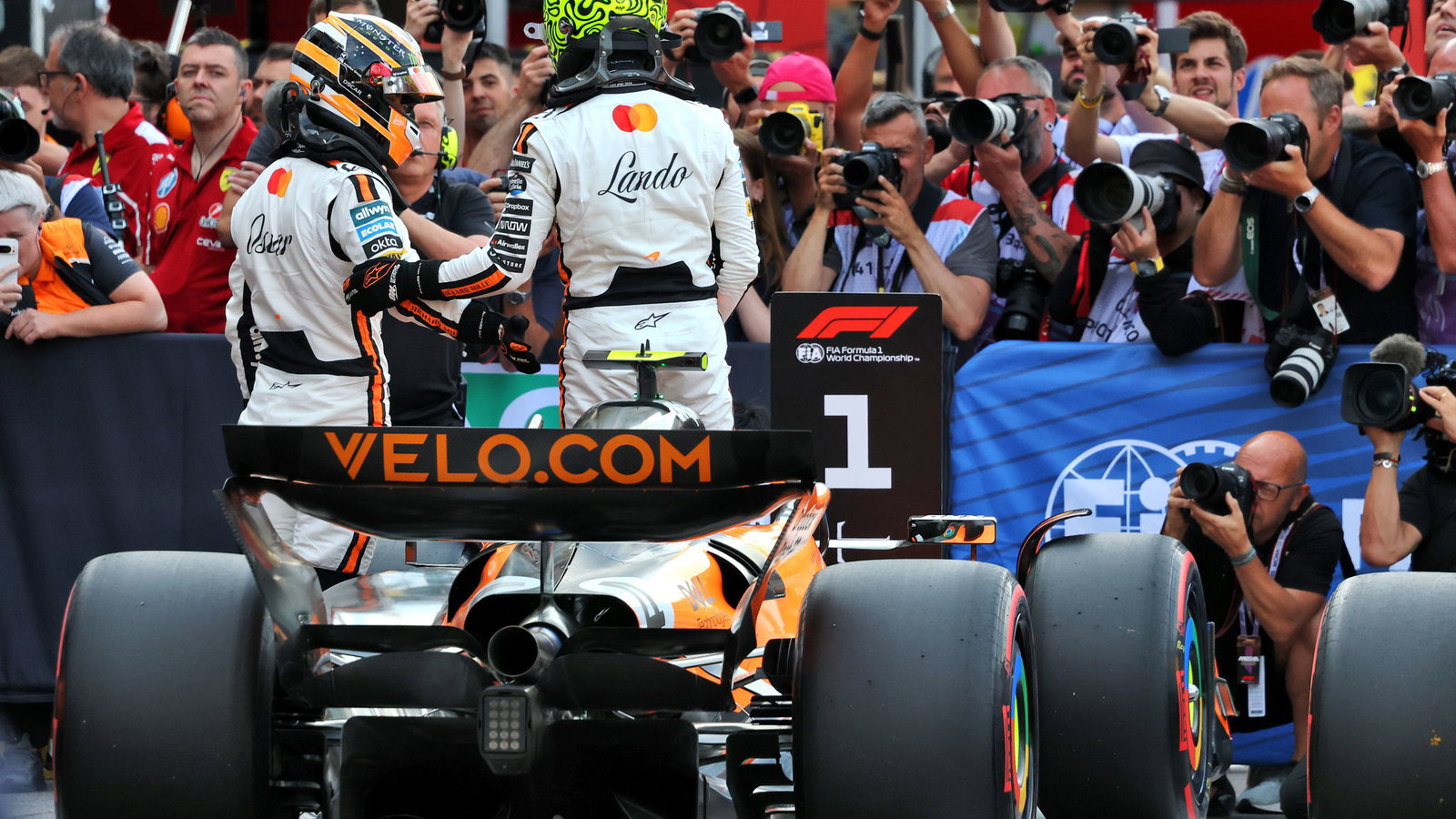 Oscar Piastri and Lando Norris