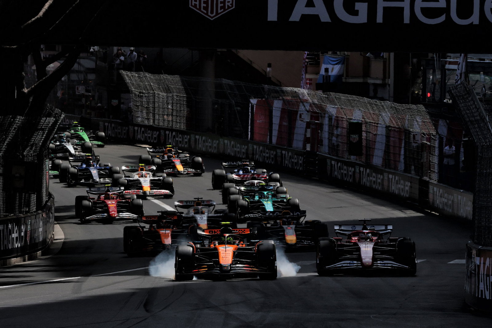 Start of the Monaco Grand Prix 