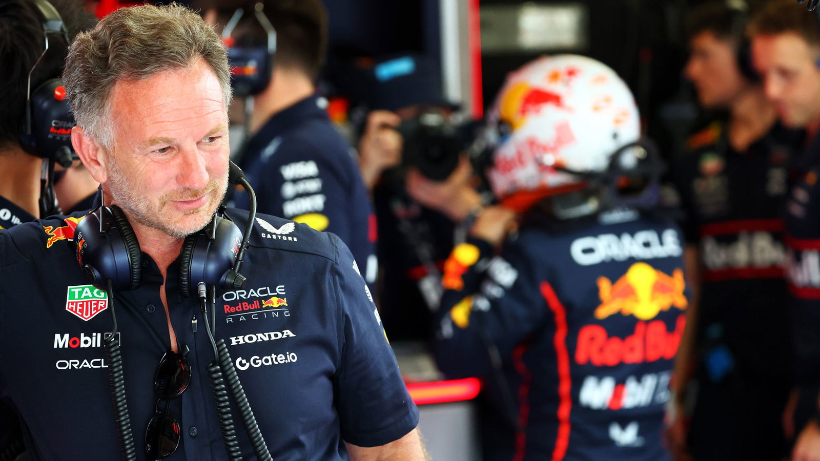 Christian Horner was asked about reports linking him with Ferrari