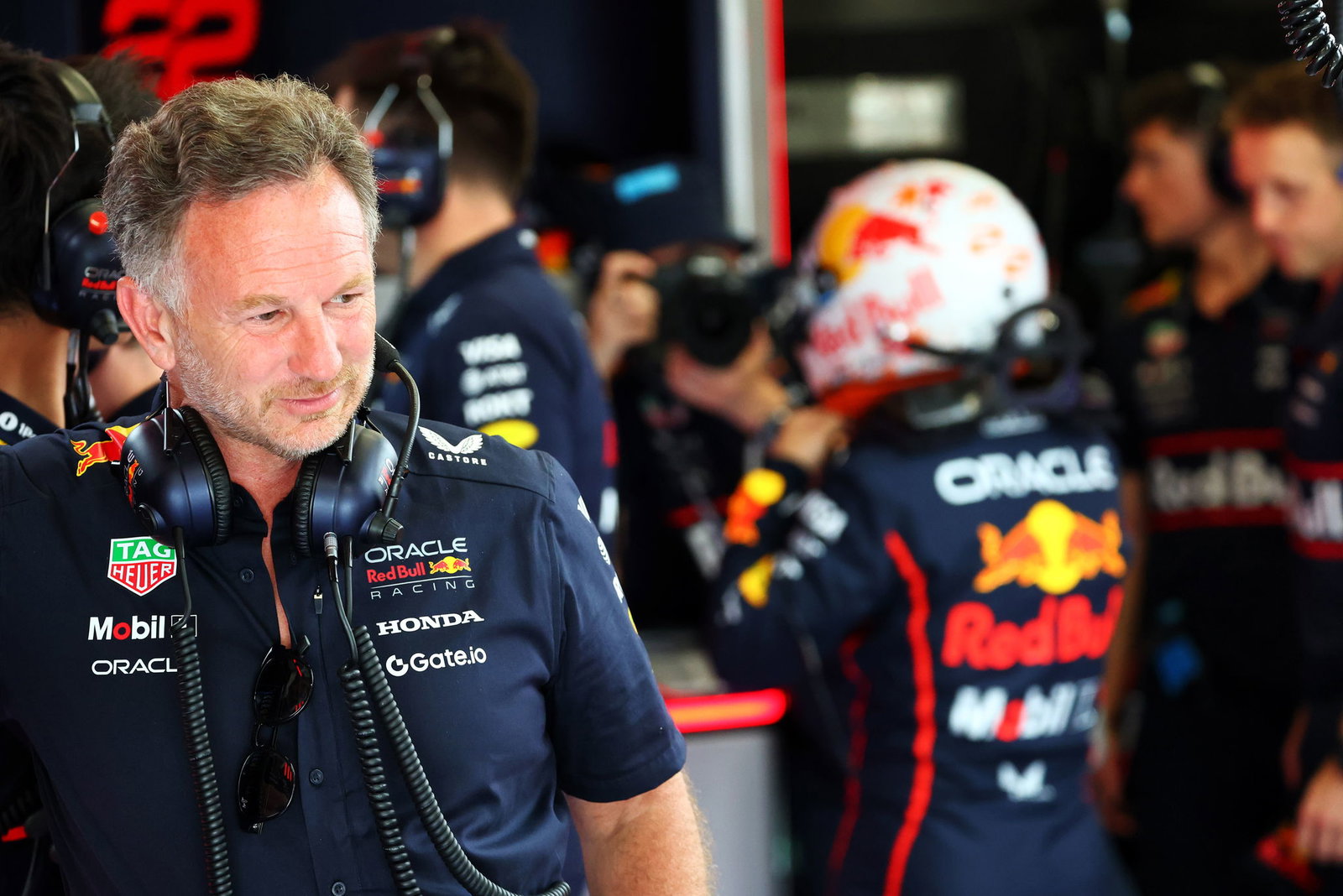 Christian Horner was asked about reports linking him with Ferrari
