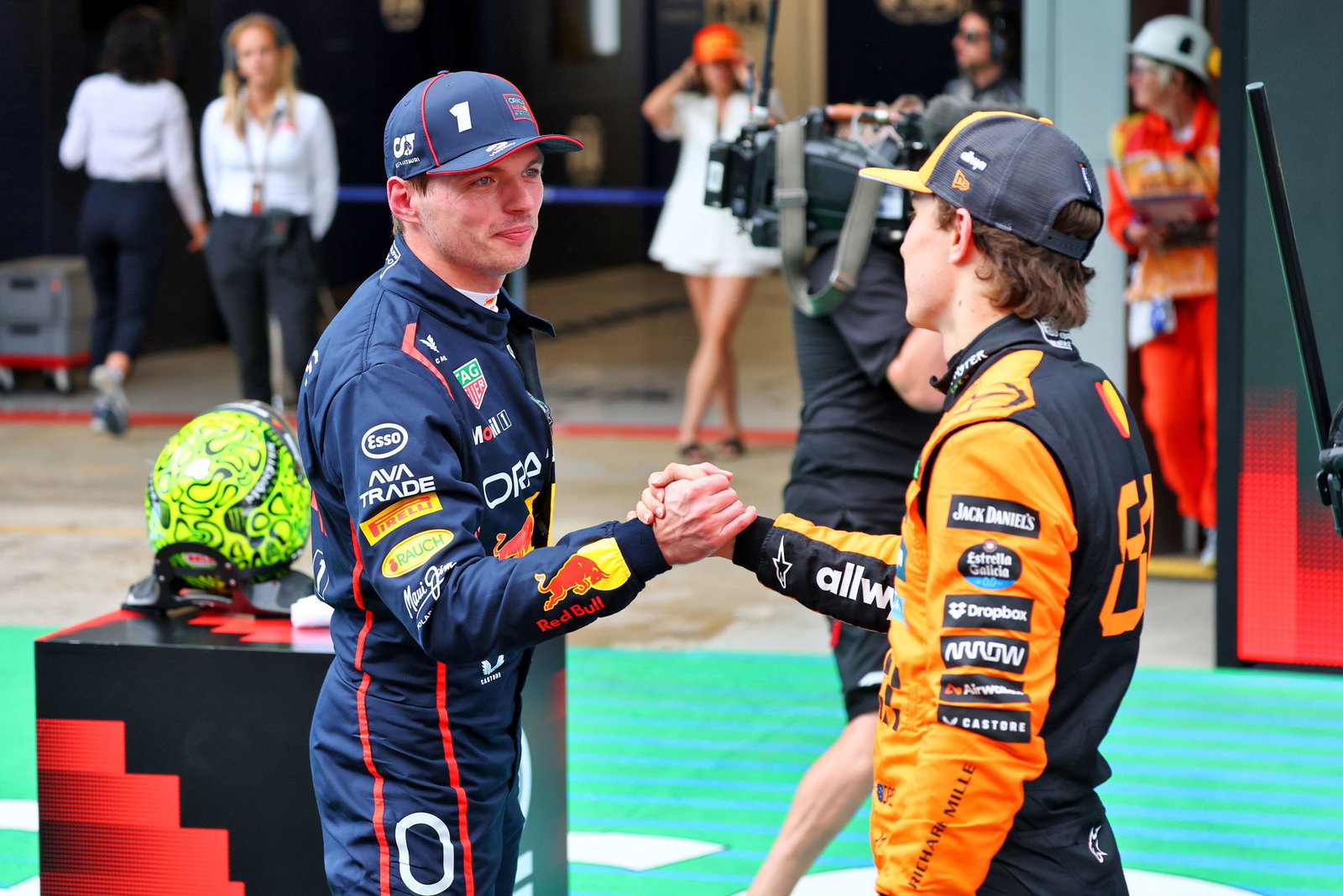 Max Verstappen and Oscar Piastri