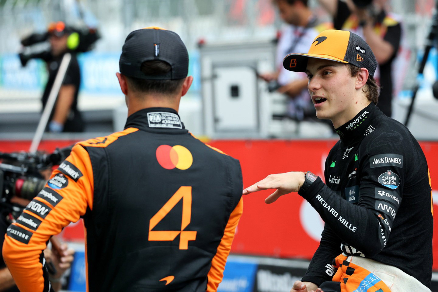 Lando Norris and Oscar Piastri