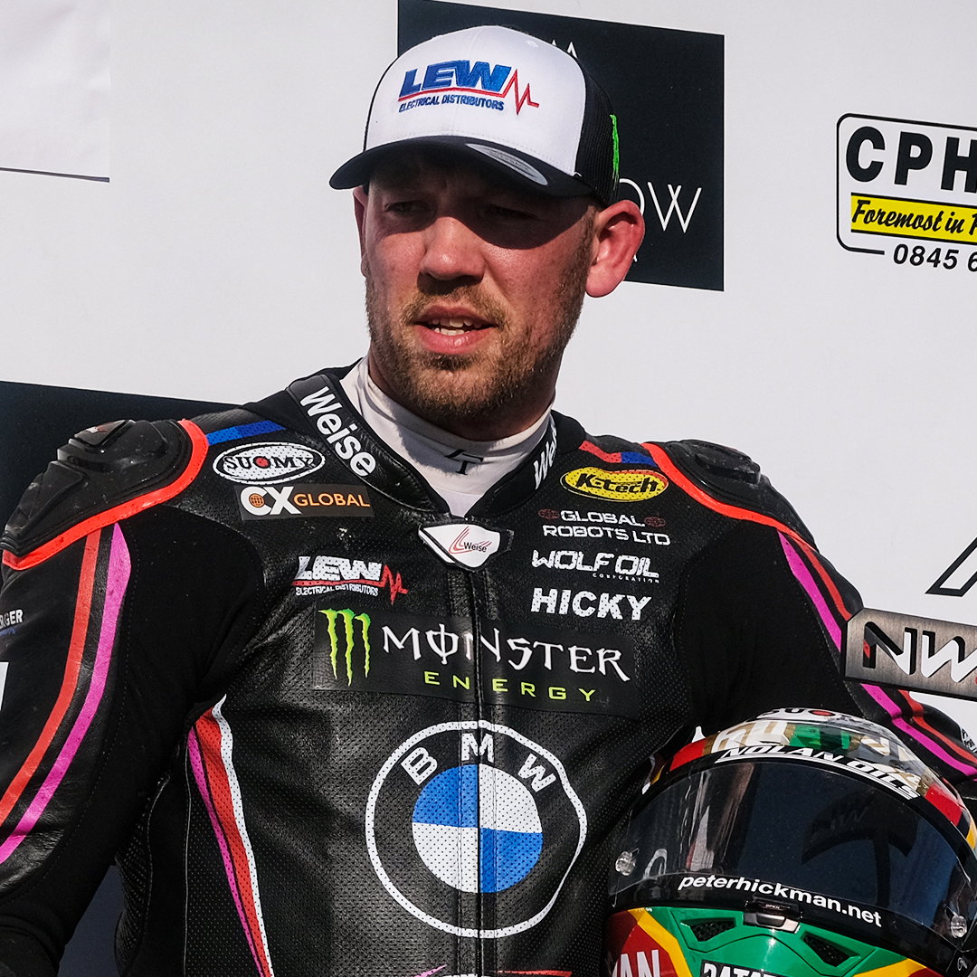 Peter Hickman, 2025 North West 200 podium.