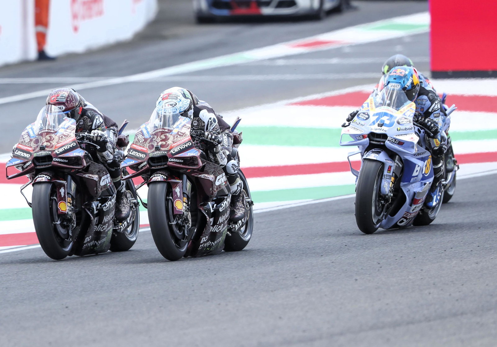 Marc Marquez, Bagnaia, Alex Marquez, 2025 Italian MotoGP