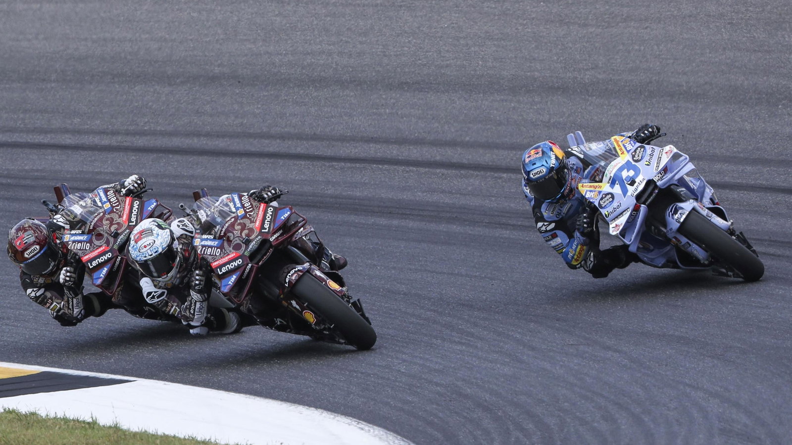 Bagnaia, Marc Marquez, Alex Marquez, 2025 Italian MotoGP