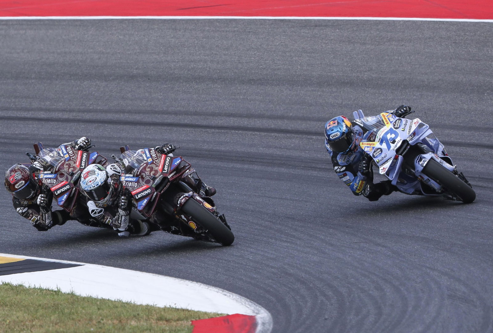 Bagnaia, Marc Marquez, Alex Marquez, 2025 Italian MotoGP