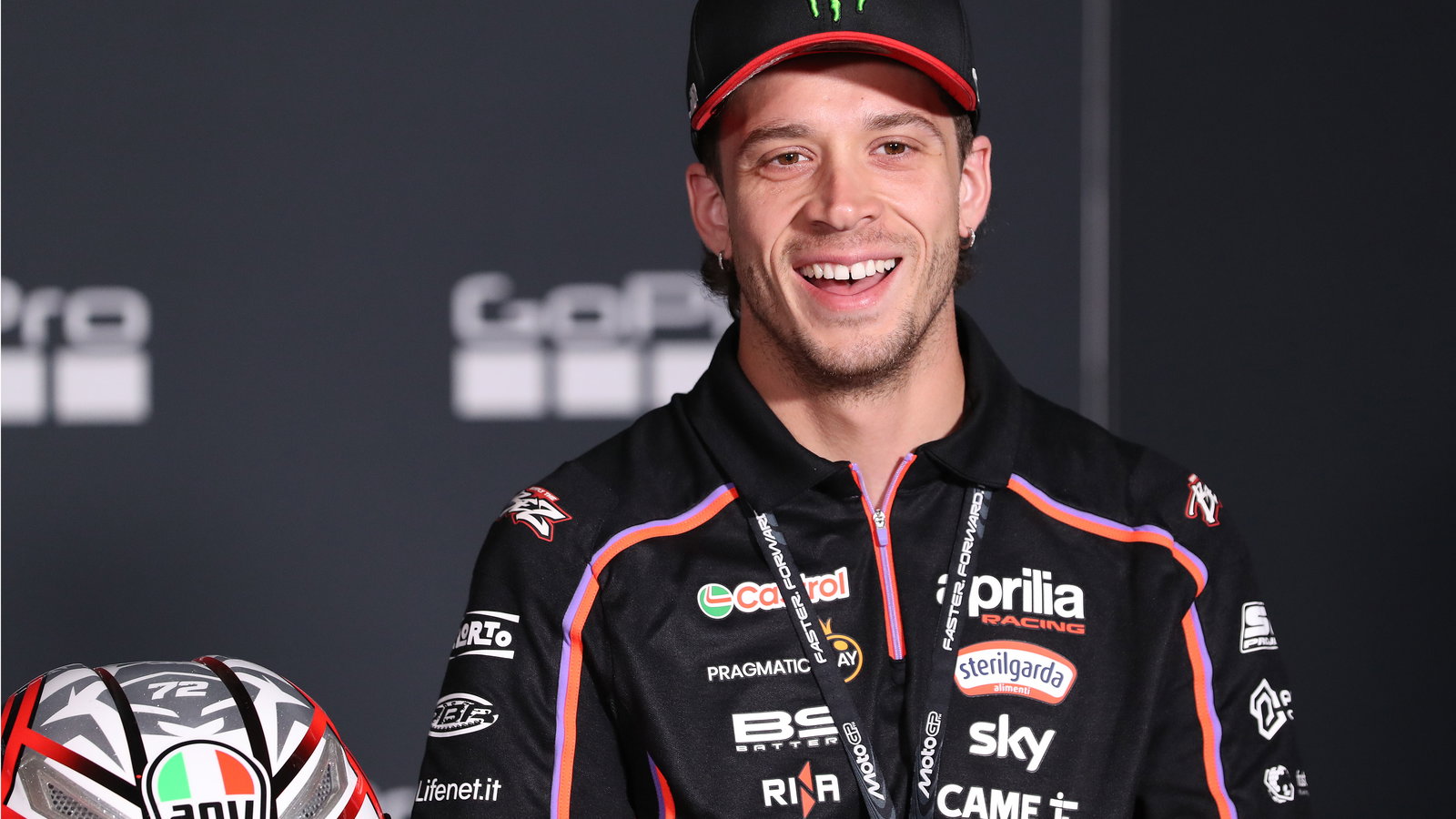 Marco Bezzecchi, 2025 MotoGP Aragon Grand Prix, pre-event press conference. Credit: Gold and Goose.