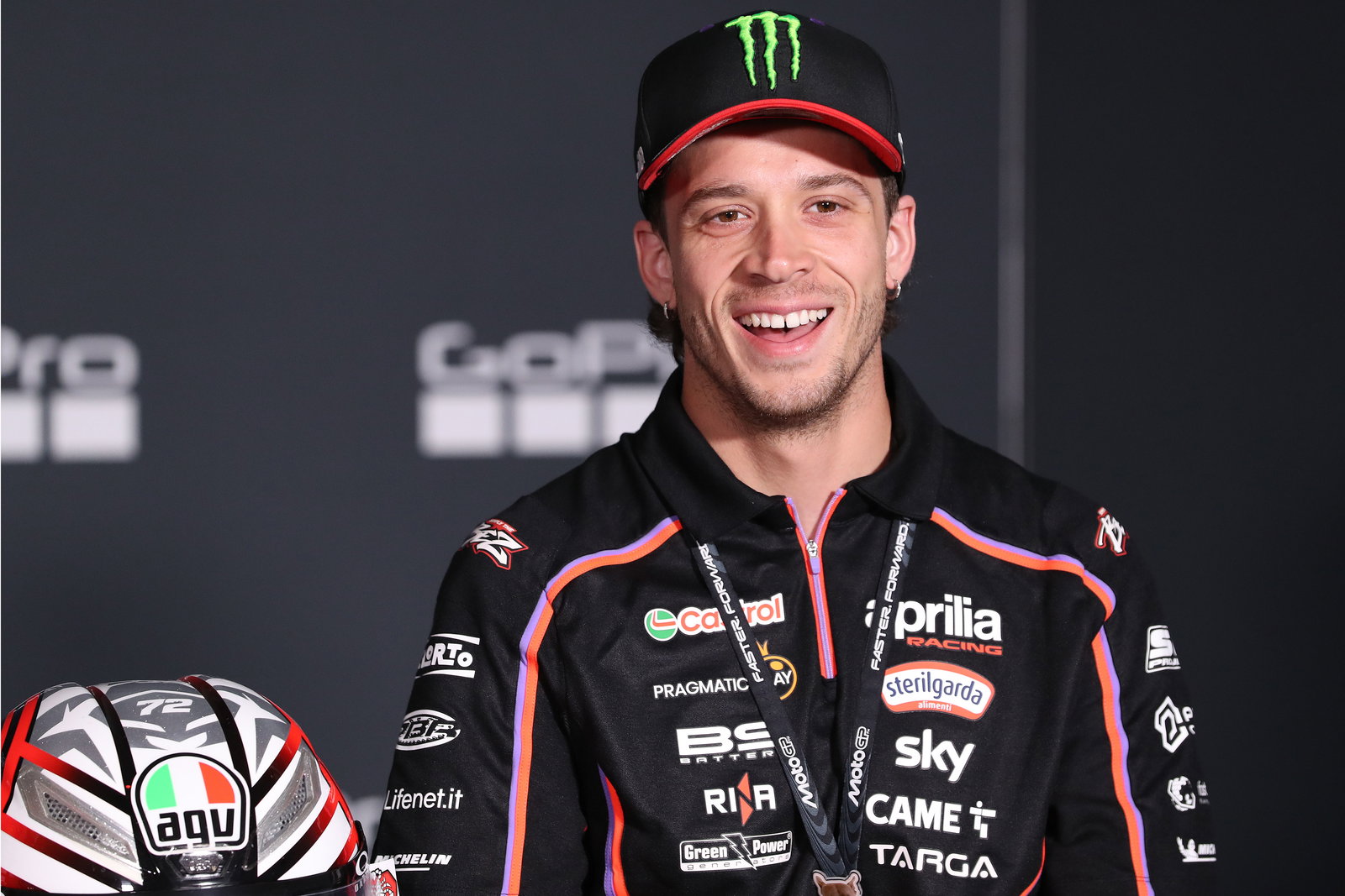 Marco Bezzecchi, 2025 MotoGP Aragon Grand Prix, pre-event press conference. Credit: Gold and Goose.