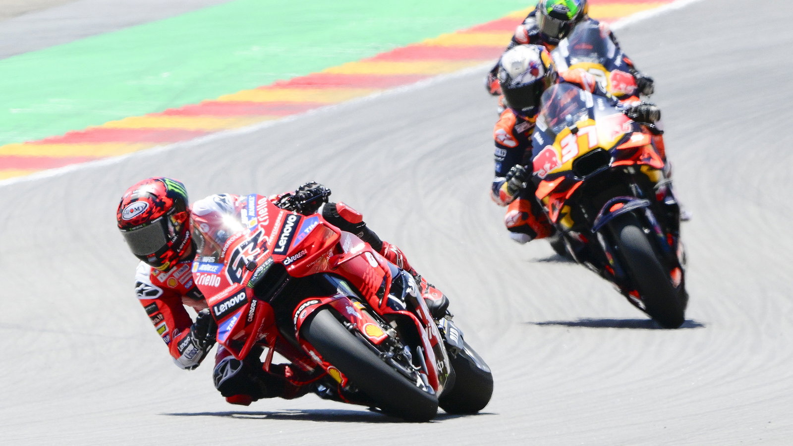 Pecco Bagnaia, Pedro Acosta, 2025 Aragon MotoGP