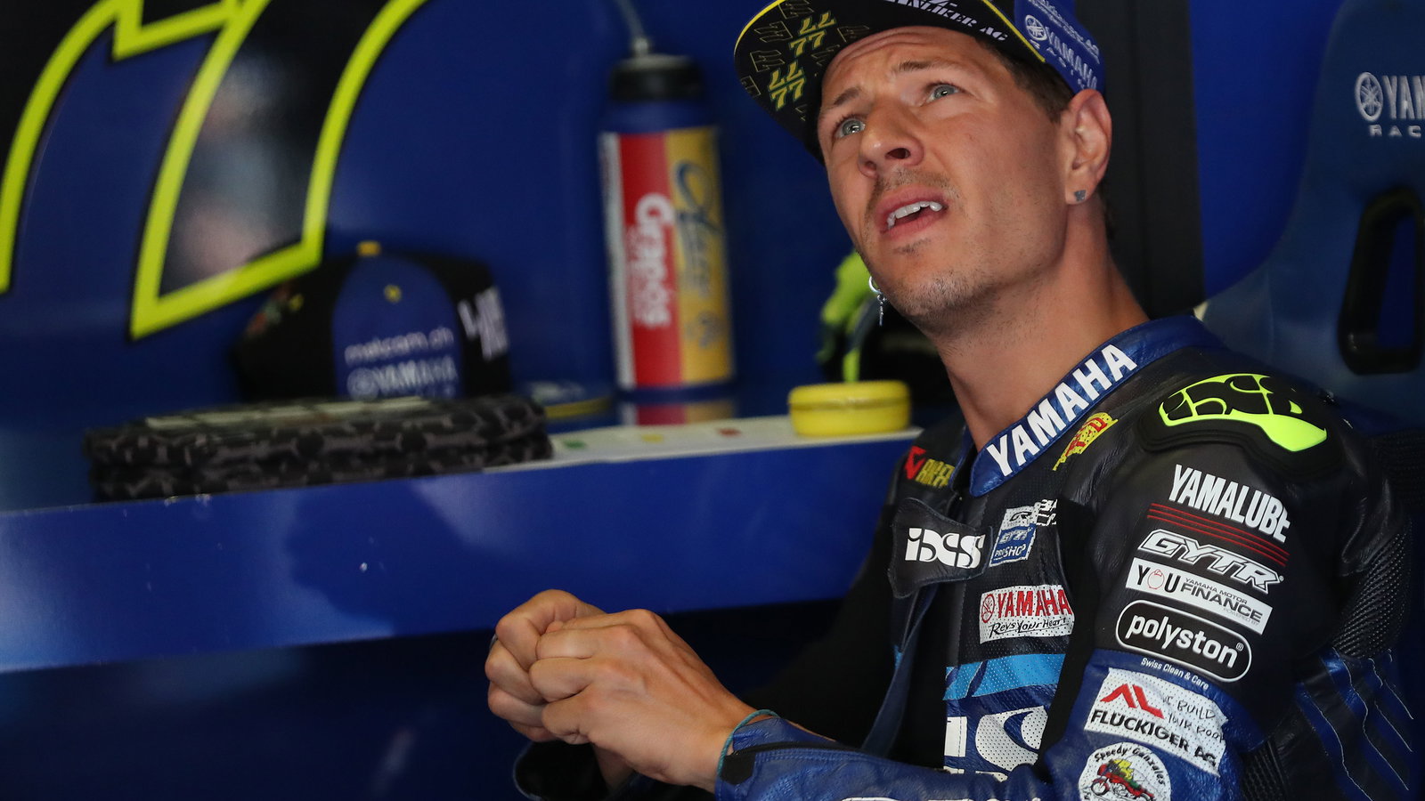 Dominique Aegerter, 2025 Emilia-Romagna WorldSBK, pit box. Credit: Gold and Goose.