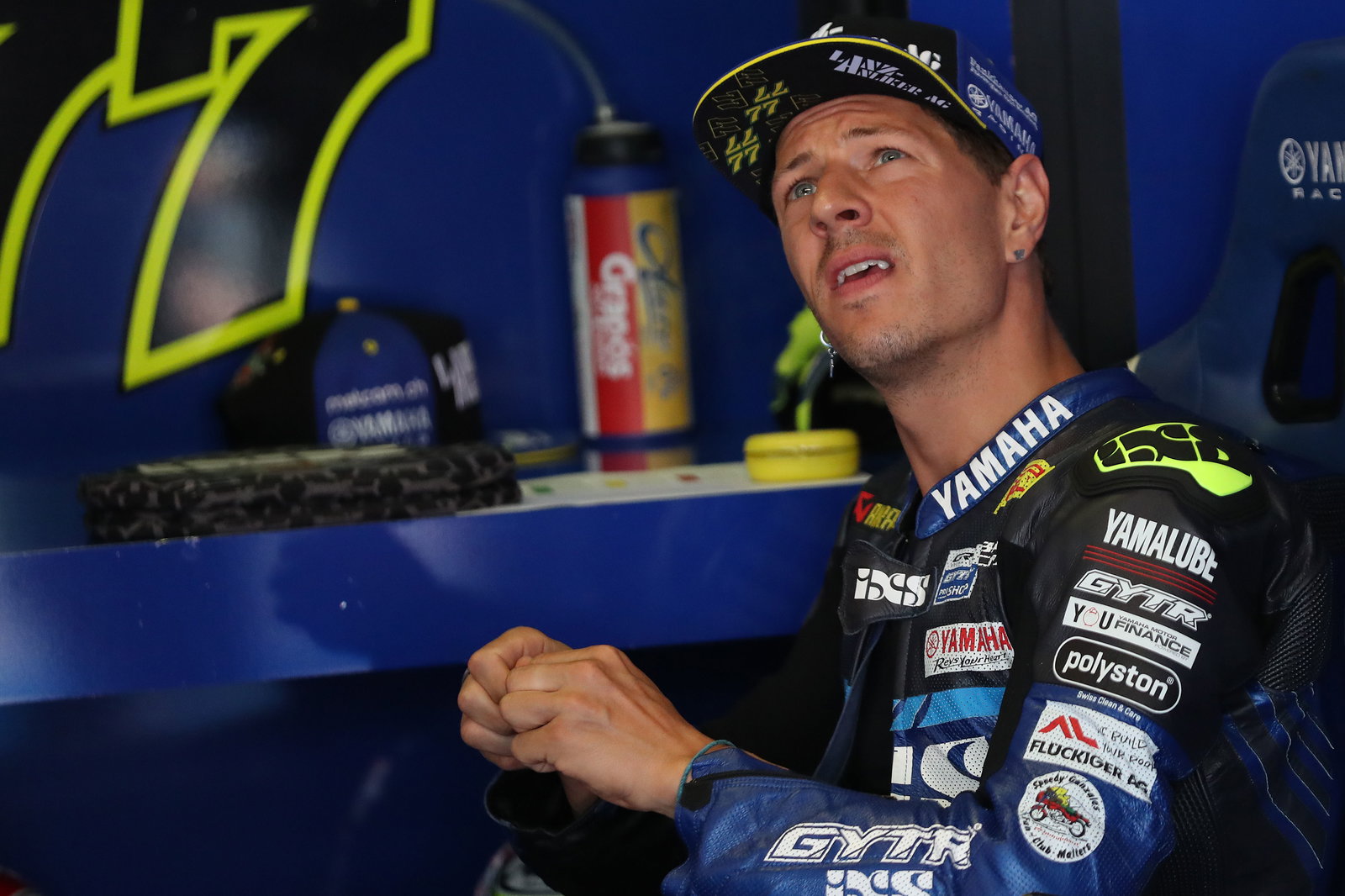 Dominique Aegerter, 2025 Emilia-Romagna WorldSBK, pit box. Credit: Gold and Goose.