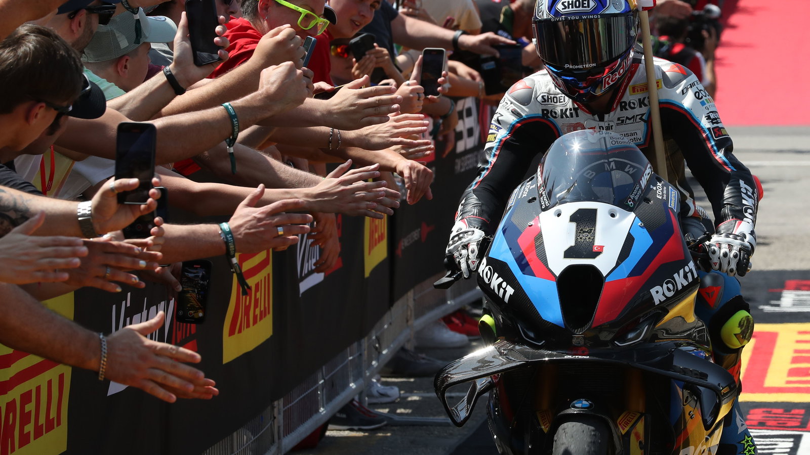 Toprak Razgatlioglu, 2025 Emilia-Romagna WorldSBK. Credit: Gold and Goose.