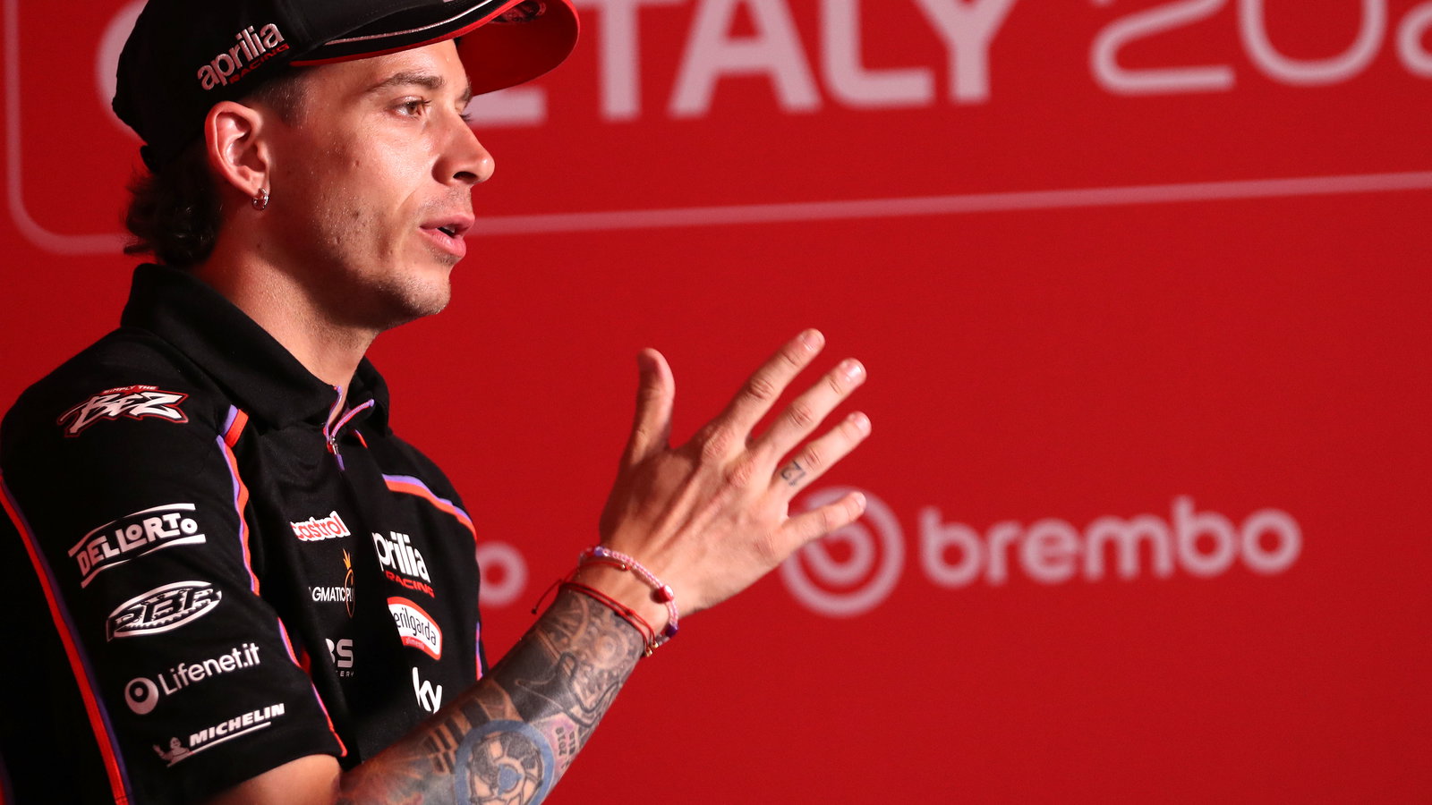 Marco Bezzecchi, 2025 MotoGP Italian Grand Prix, press conference. Credit: Gold and Goose.