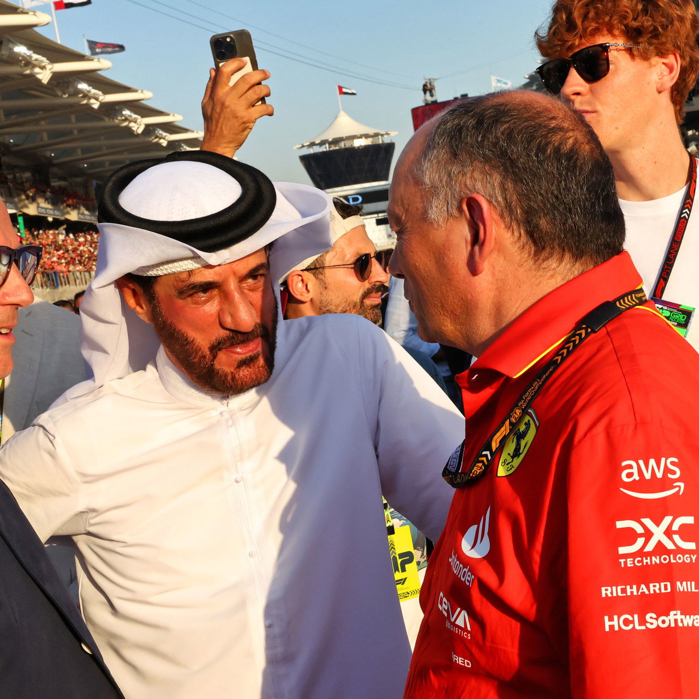 Stefano Domenicali with Fred Vasseur 