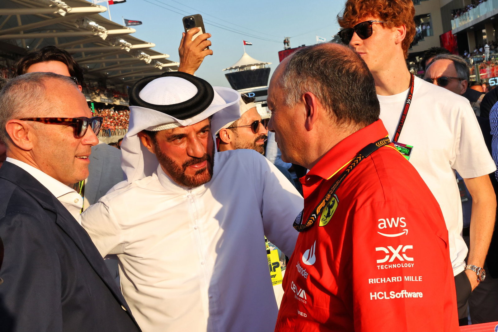 Stefano Domenicali with Fred Vasseur 