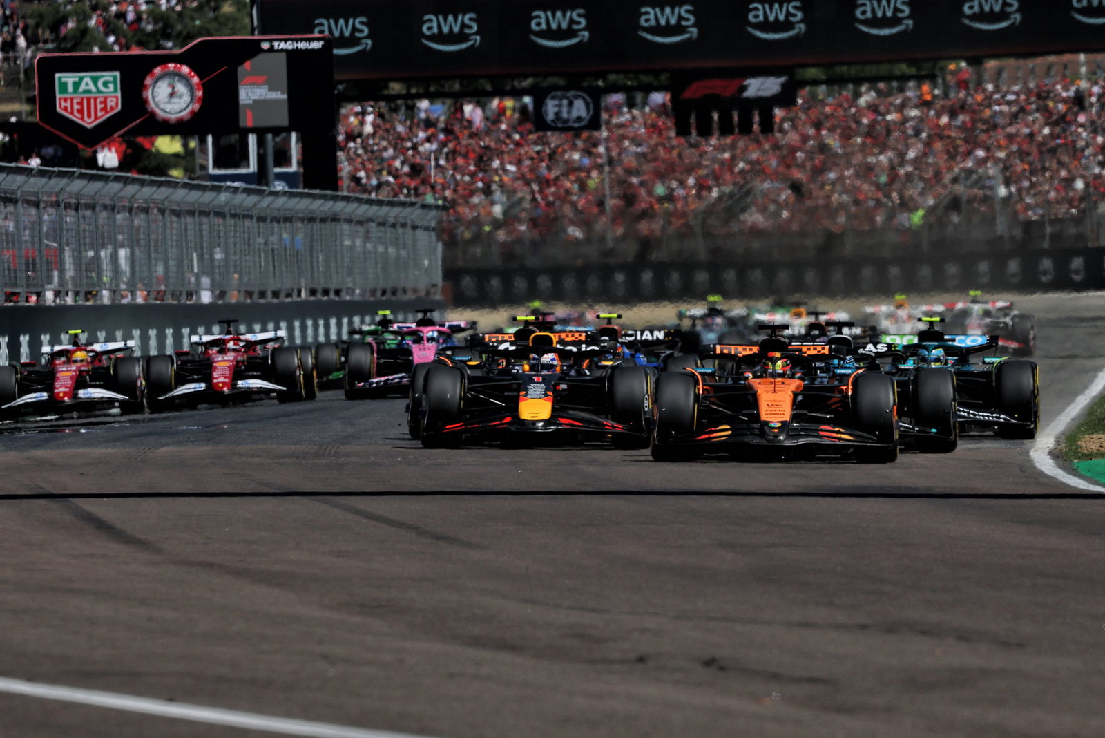 Start of the Emilia Romagna Grand Prix 