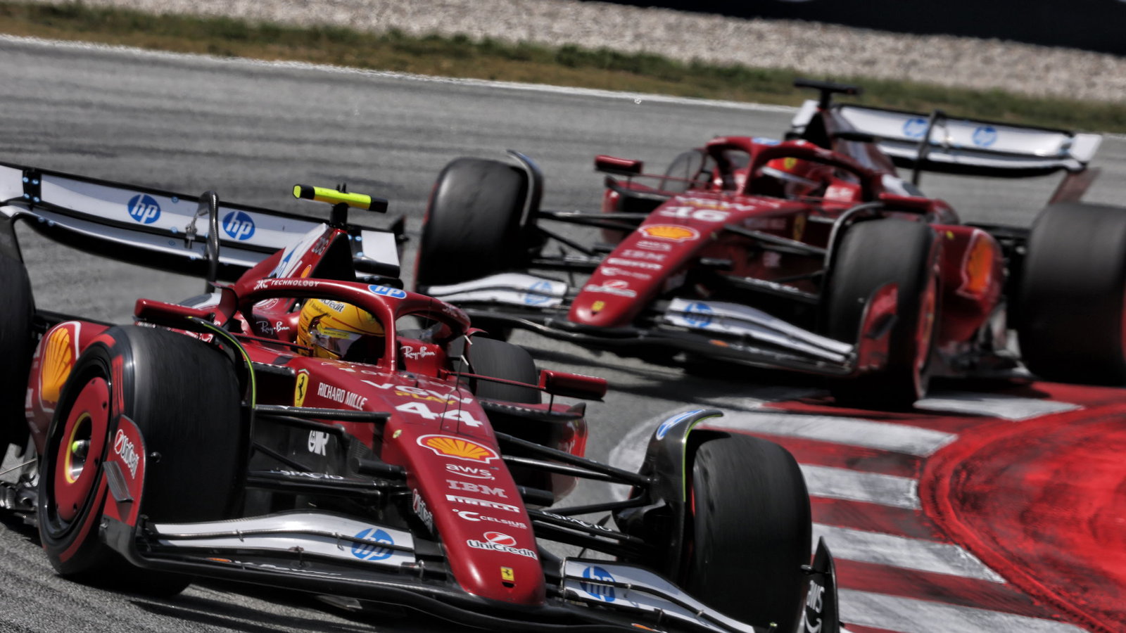 Hamilton and Leclerc both suffered issues with their cars