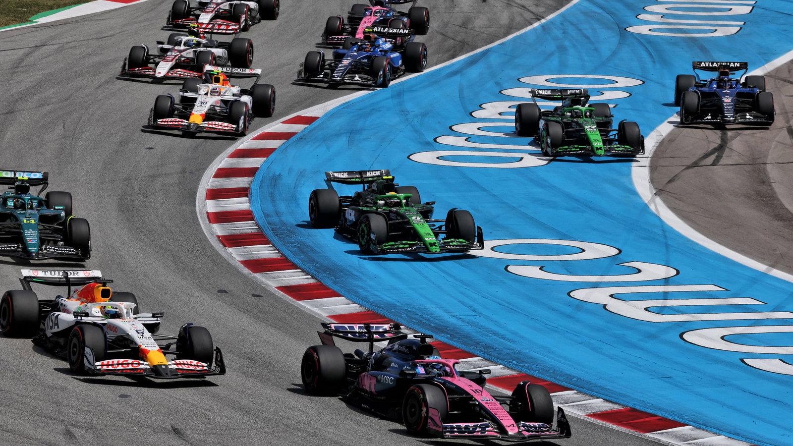 The start of the Spanish GP