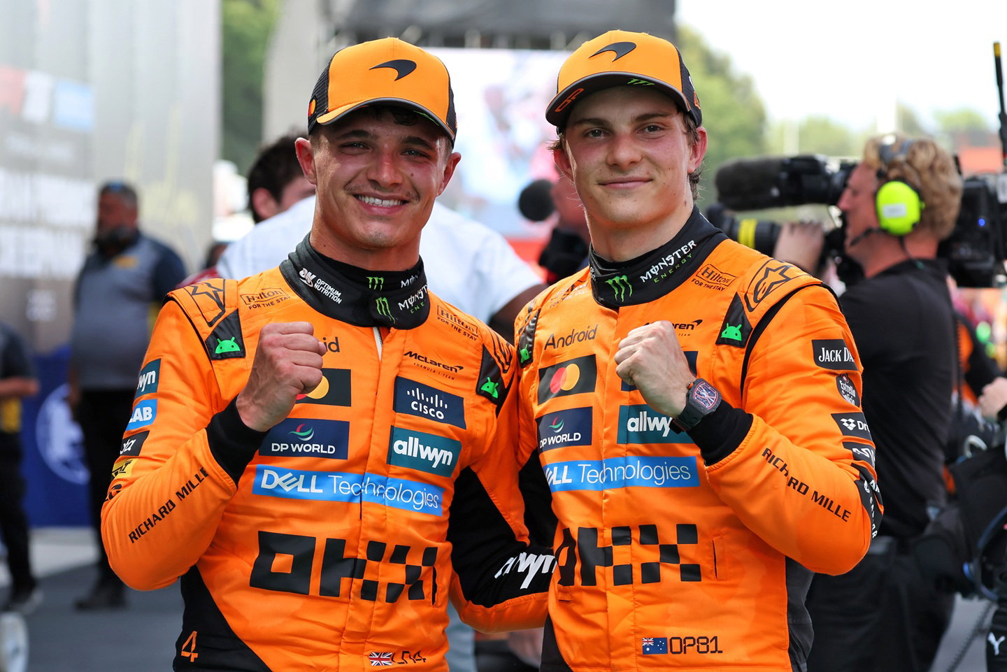 Lando Norris and Oscar Piastri