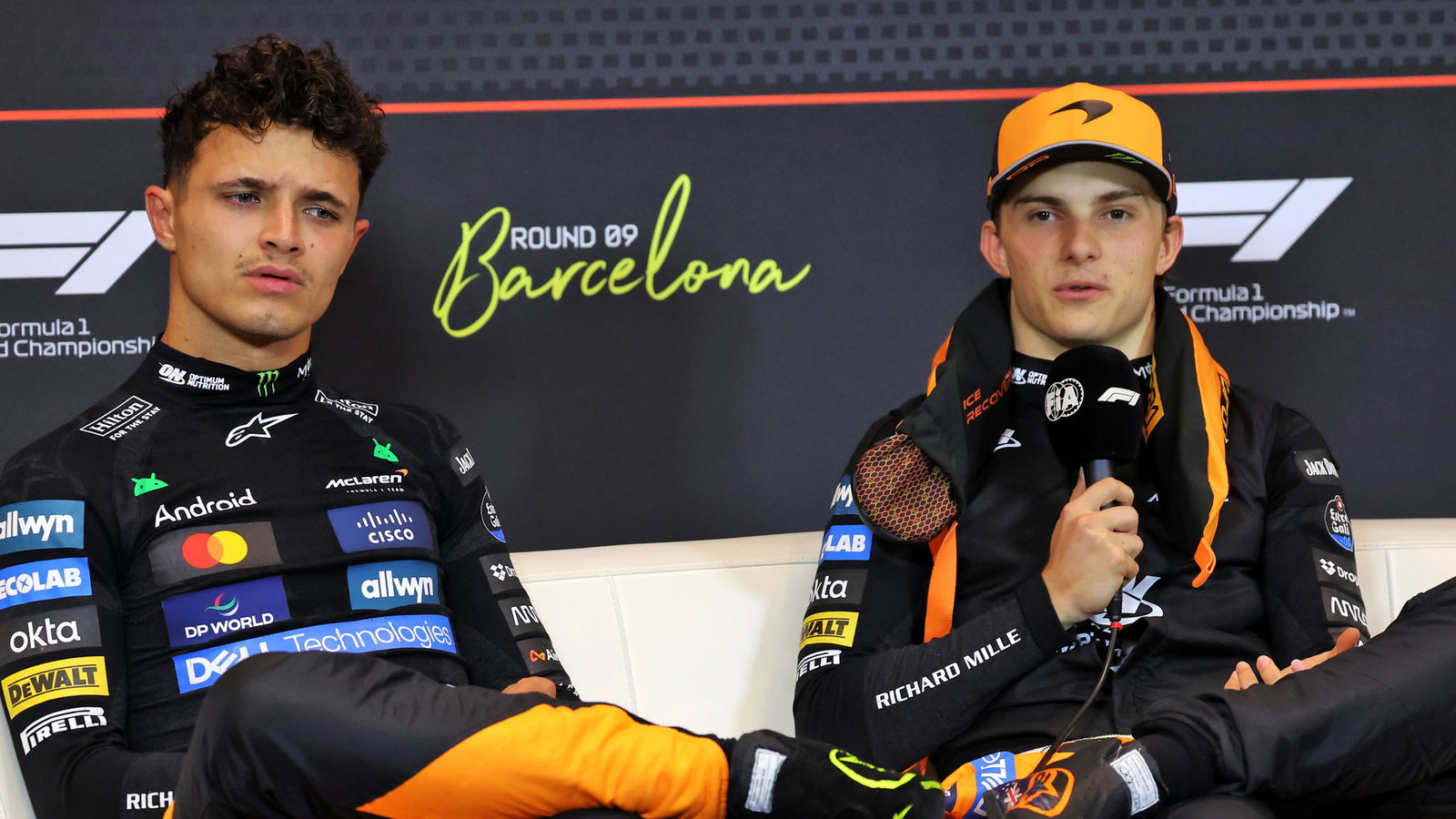 Lando Norris and Oscar Piastri