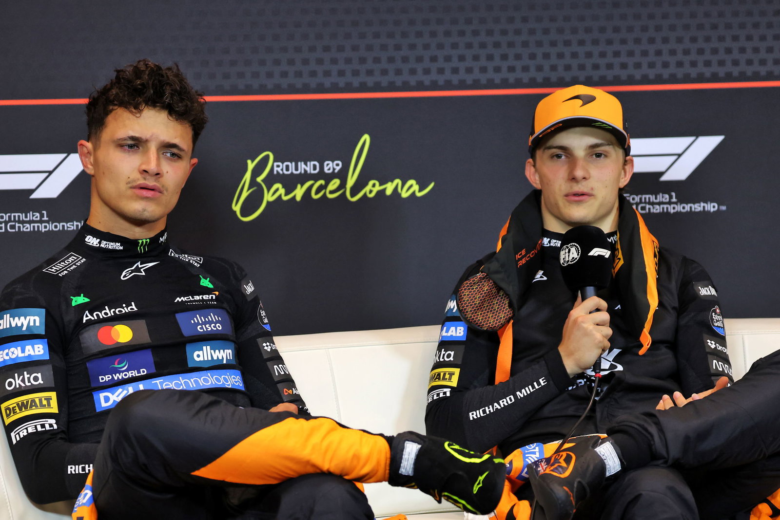 Lando Norris and Oscar Piastri