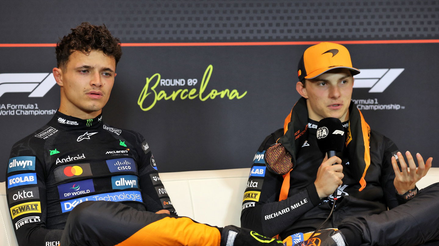 Lando Norris and Oscar Piastri