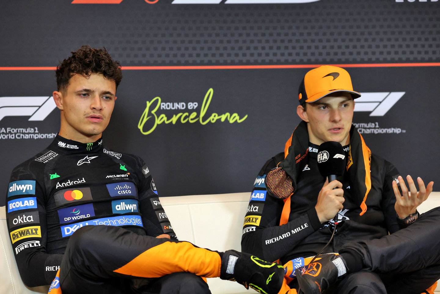 Lando Norris and Oscar Piastri