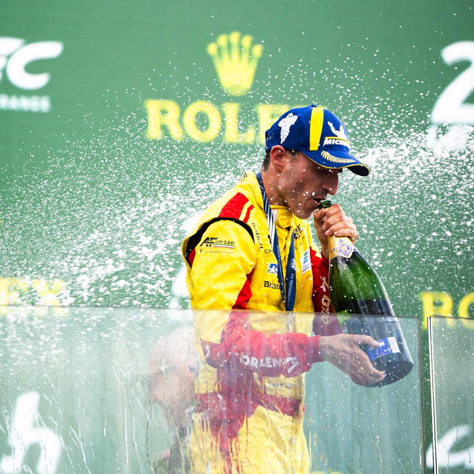 Race winner Robert Kubica