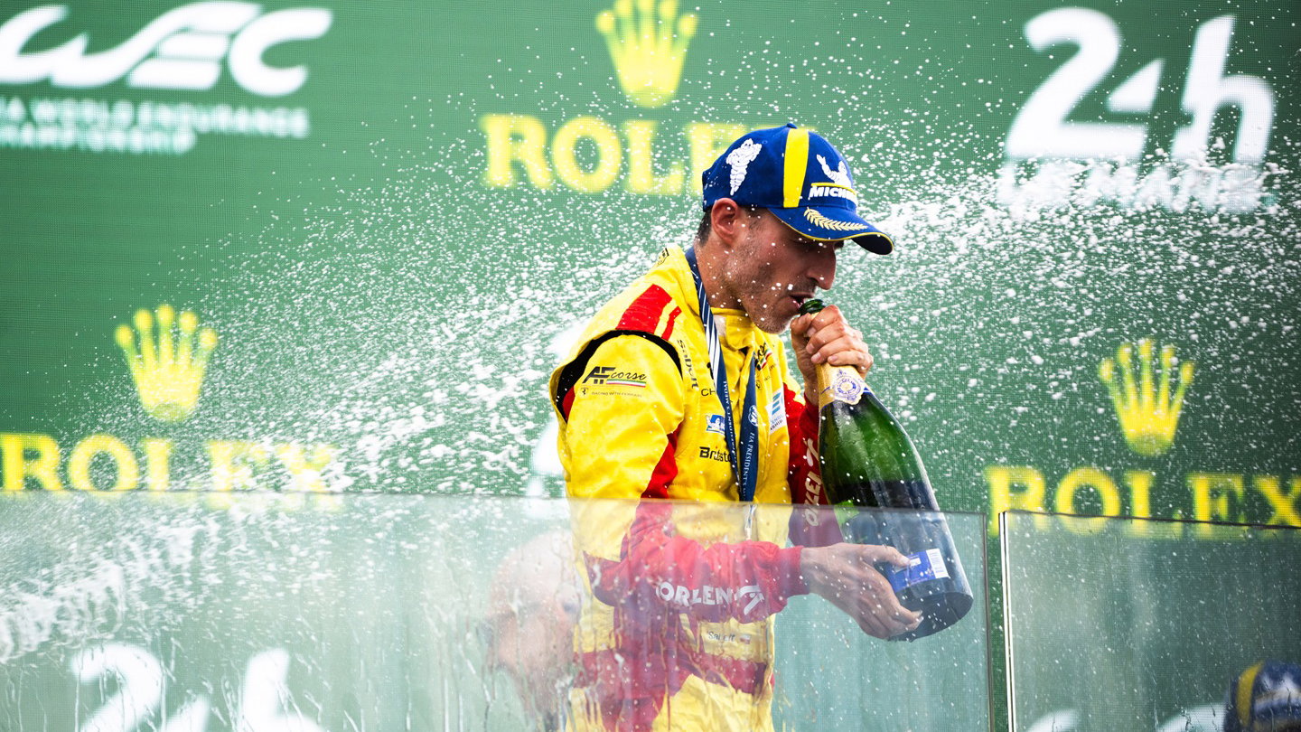 Race winner Robert Kubica
