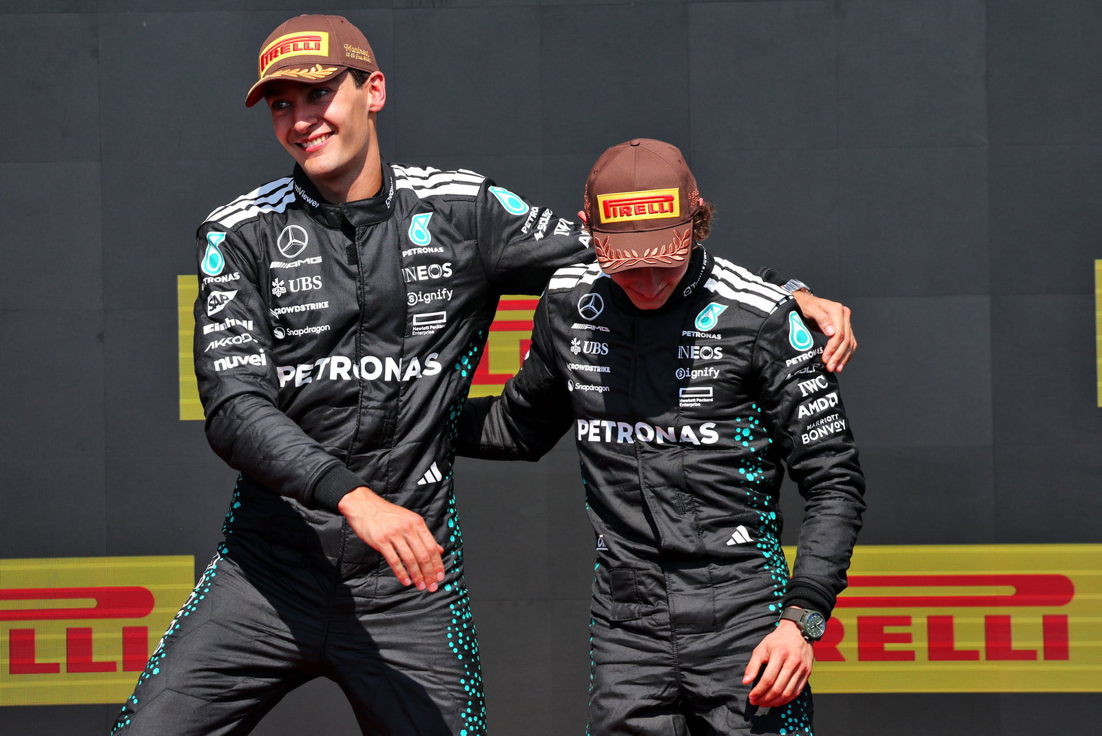 Russell and Antonelli sealed a double Mercedes podium