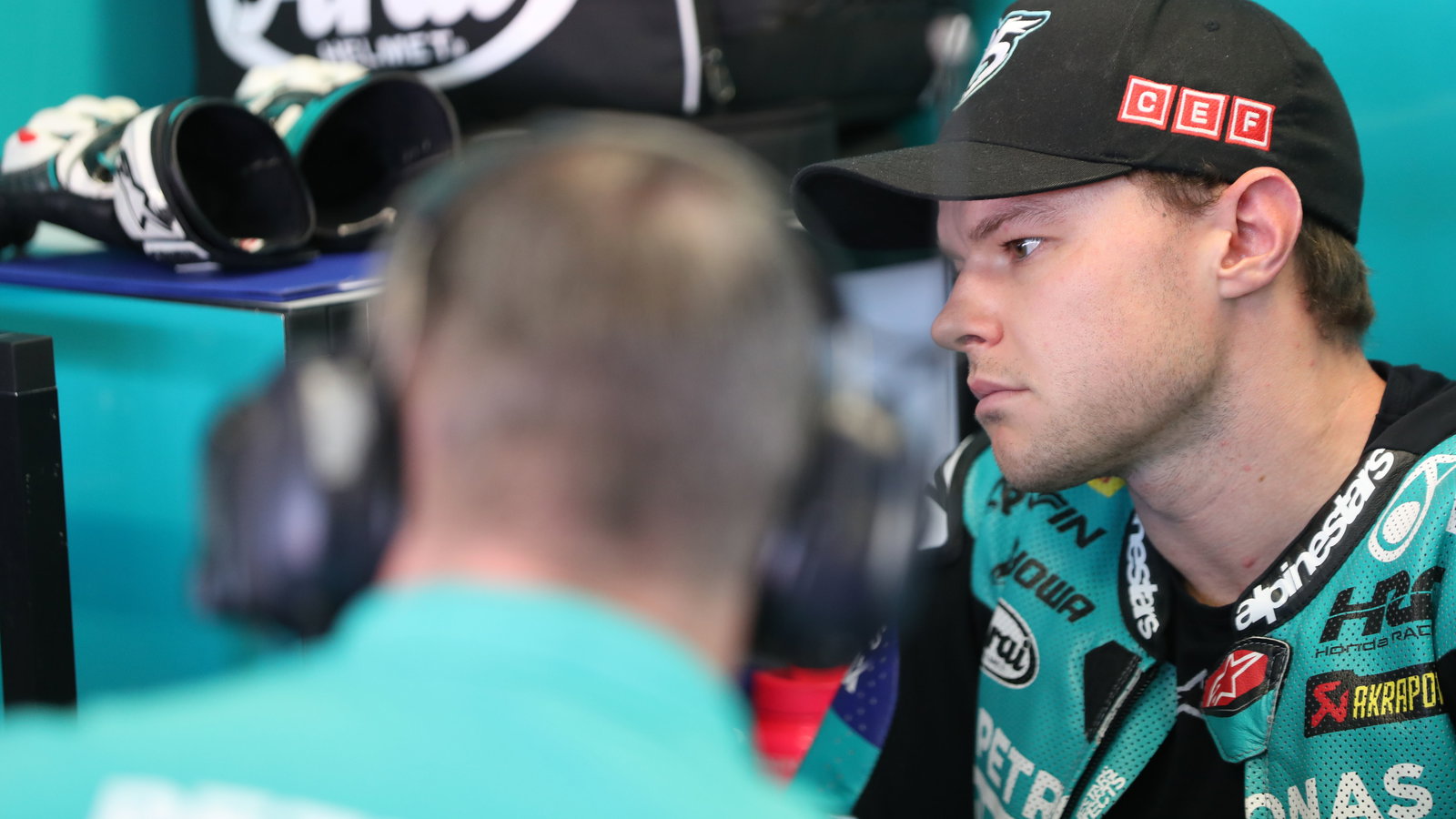 Tarran Mackenzie, 2025 Emilia-Romagna WorldSBK, pit box. Credit: Gold and Goose.