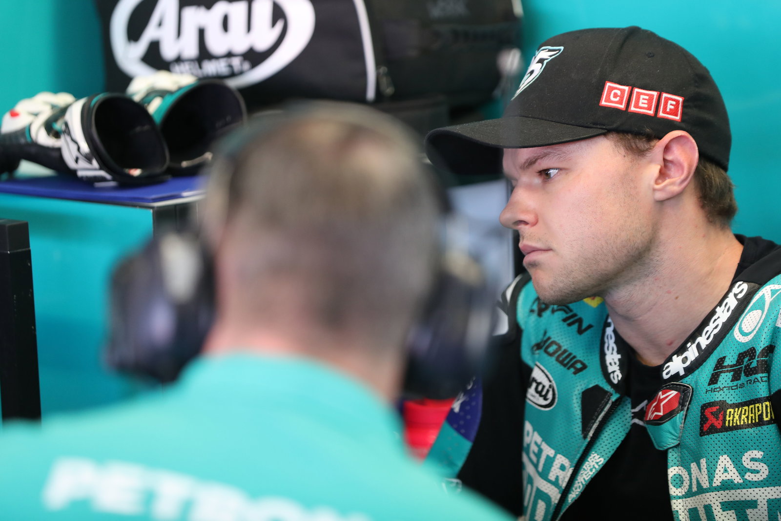 Tarran Mackenzie, 2025 Emilia-Romagna WorldSBK, pit box. Credit: Gold and Goose.