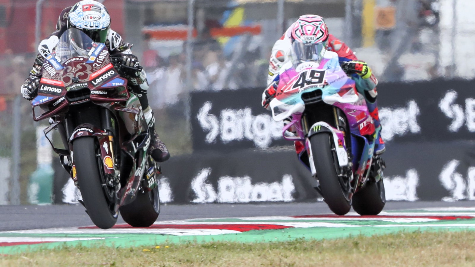 Bagnaia, di Giannantonio, 2025 Italian MotoGP