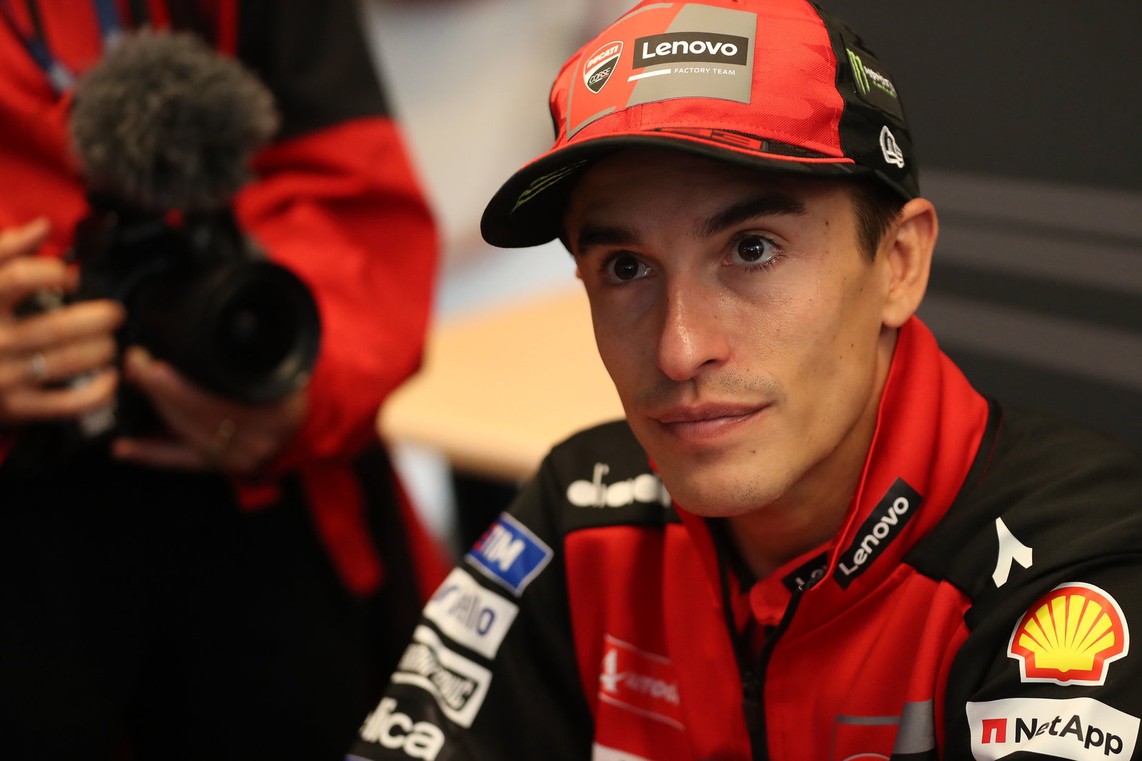 Marc Marquez, 2025 MotoGP Dutch TT, media debrief. Credit: Gold and Goose.