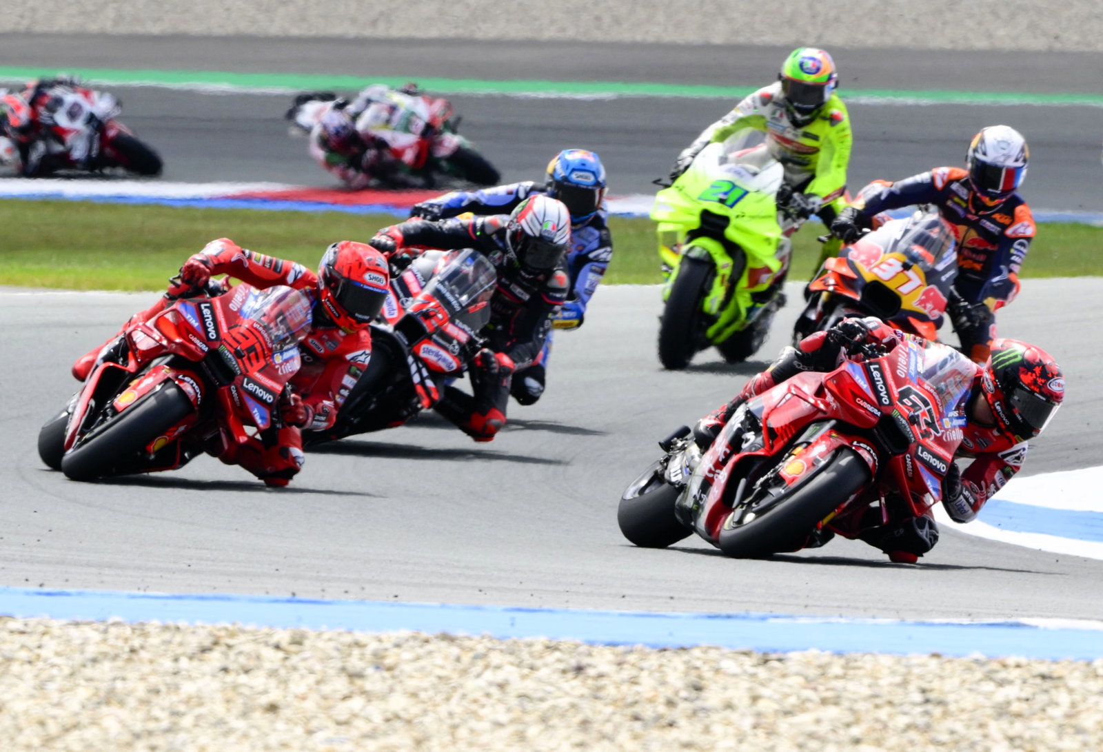 Bagnaia leads, 2025 Dutch MotoGP